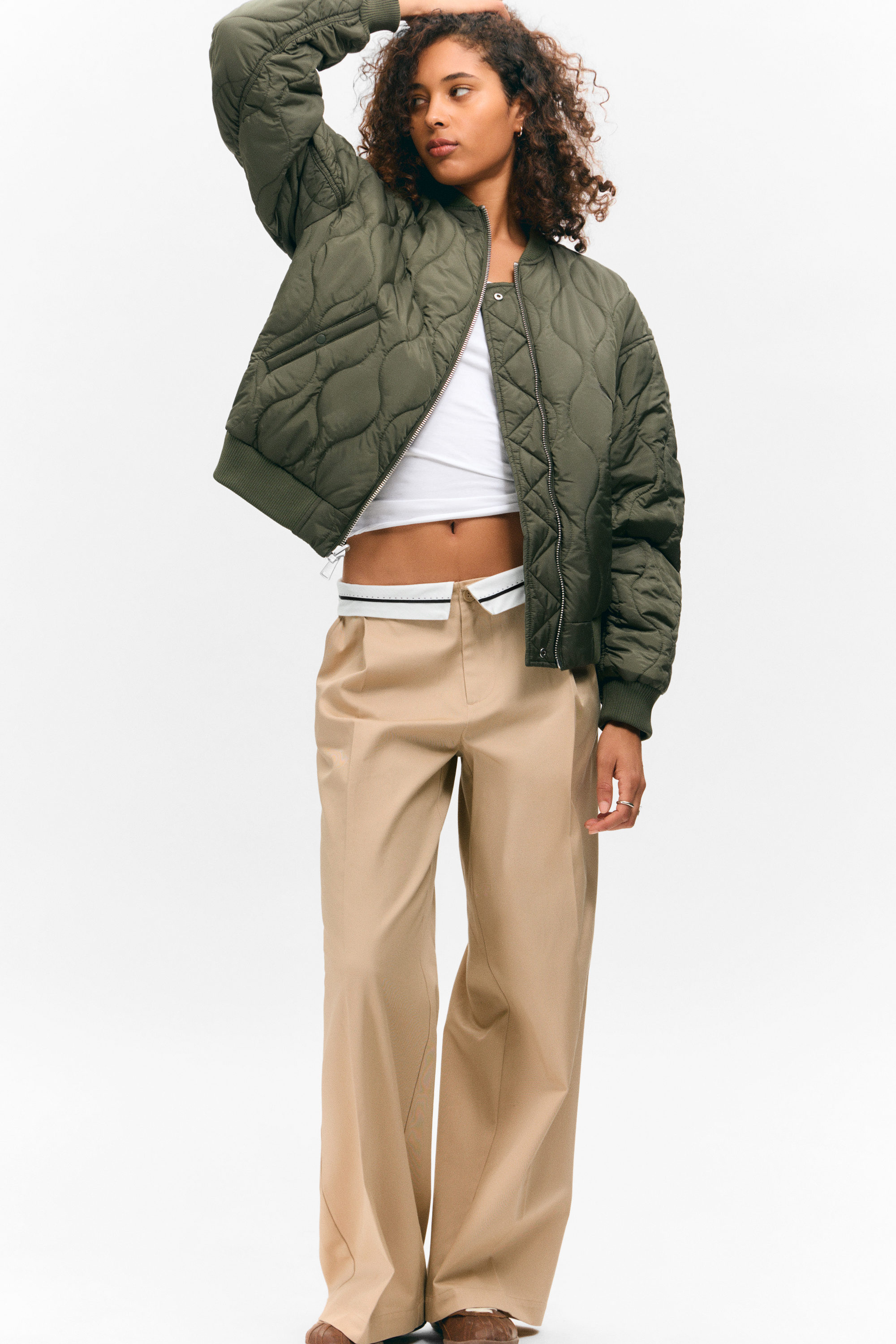 LOOSE REVERSIBLE BOMBER JACKET - XNAUWBI