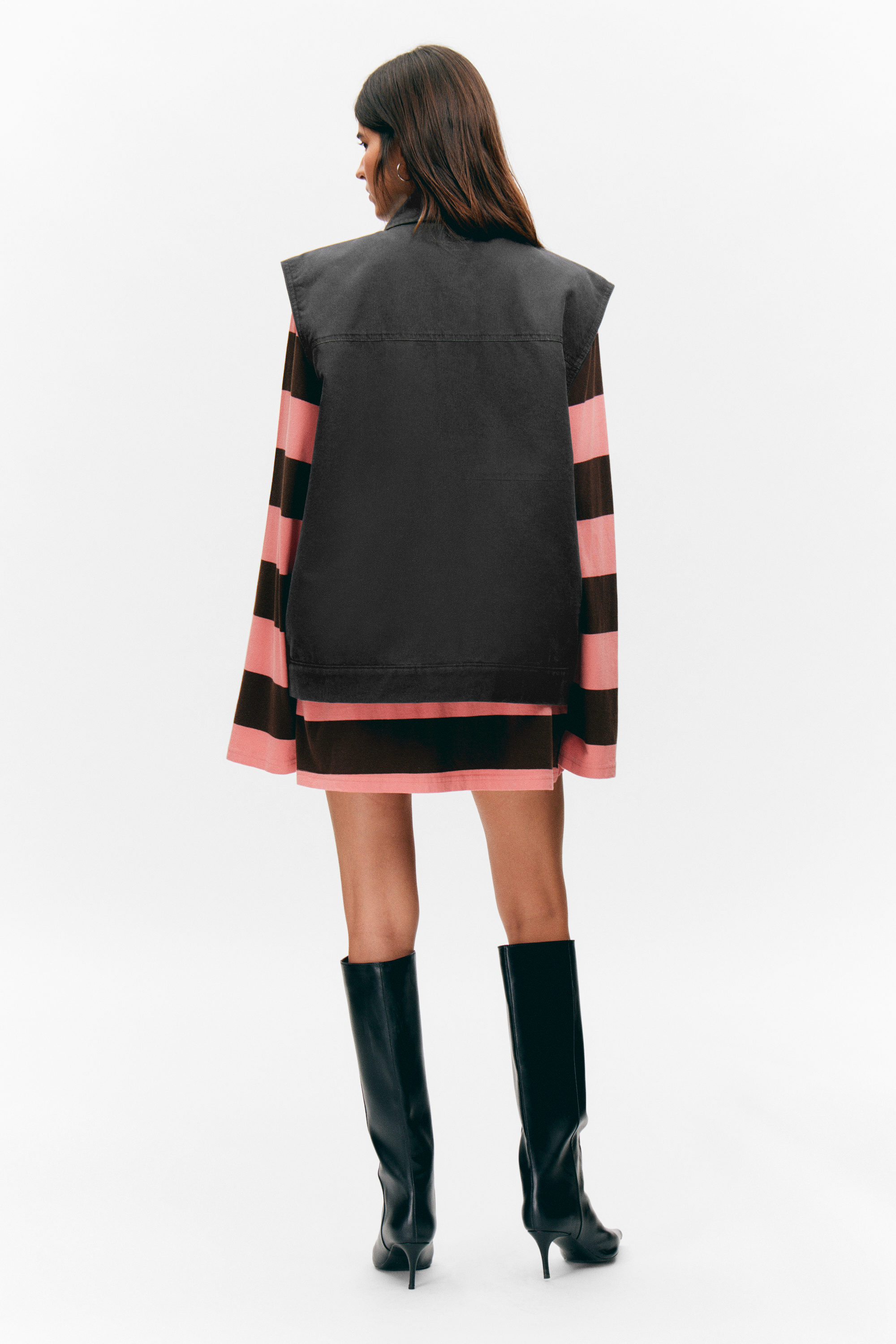 LIGHTLY PADDED CANVAS ZIP VEST - XNAUWBI