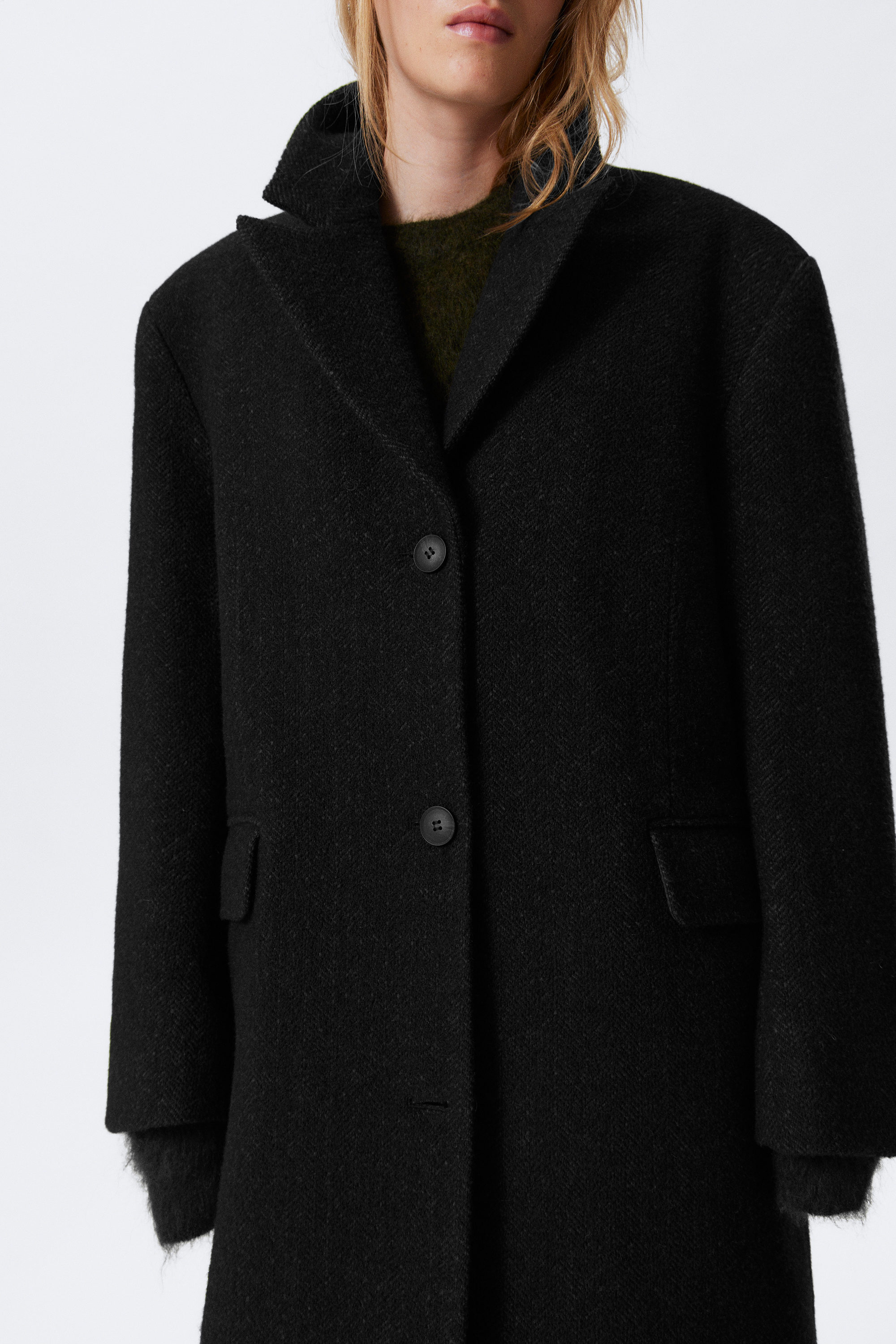 OVERSIZED WOOL-BLEND COAT - XNAUWBI