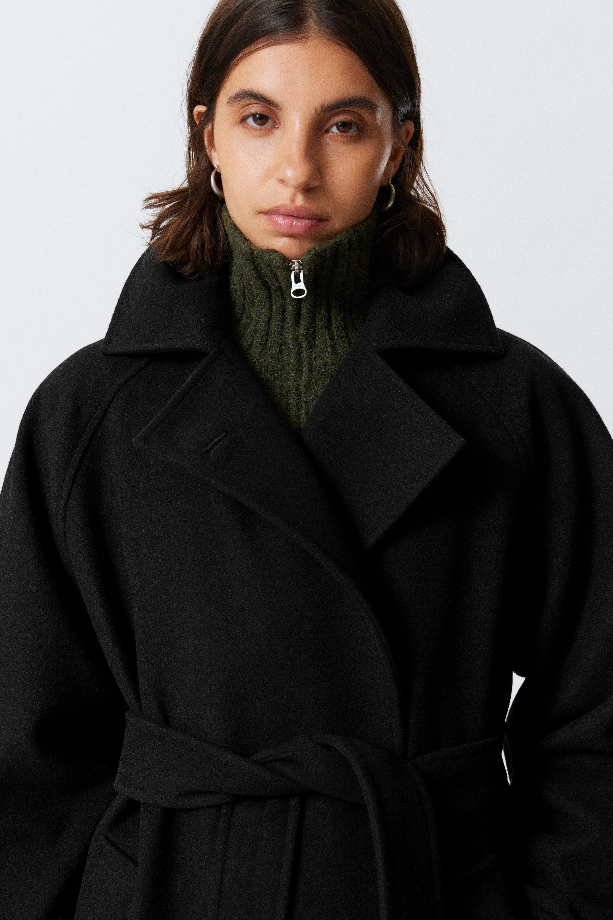 KIA OVERSIZED WOOL-BLEND DOUBLE-BREASTED COAT - XNAUWBI