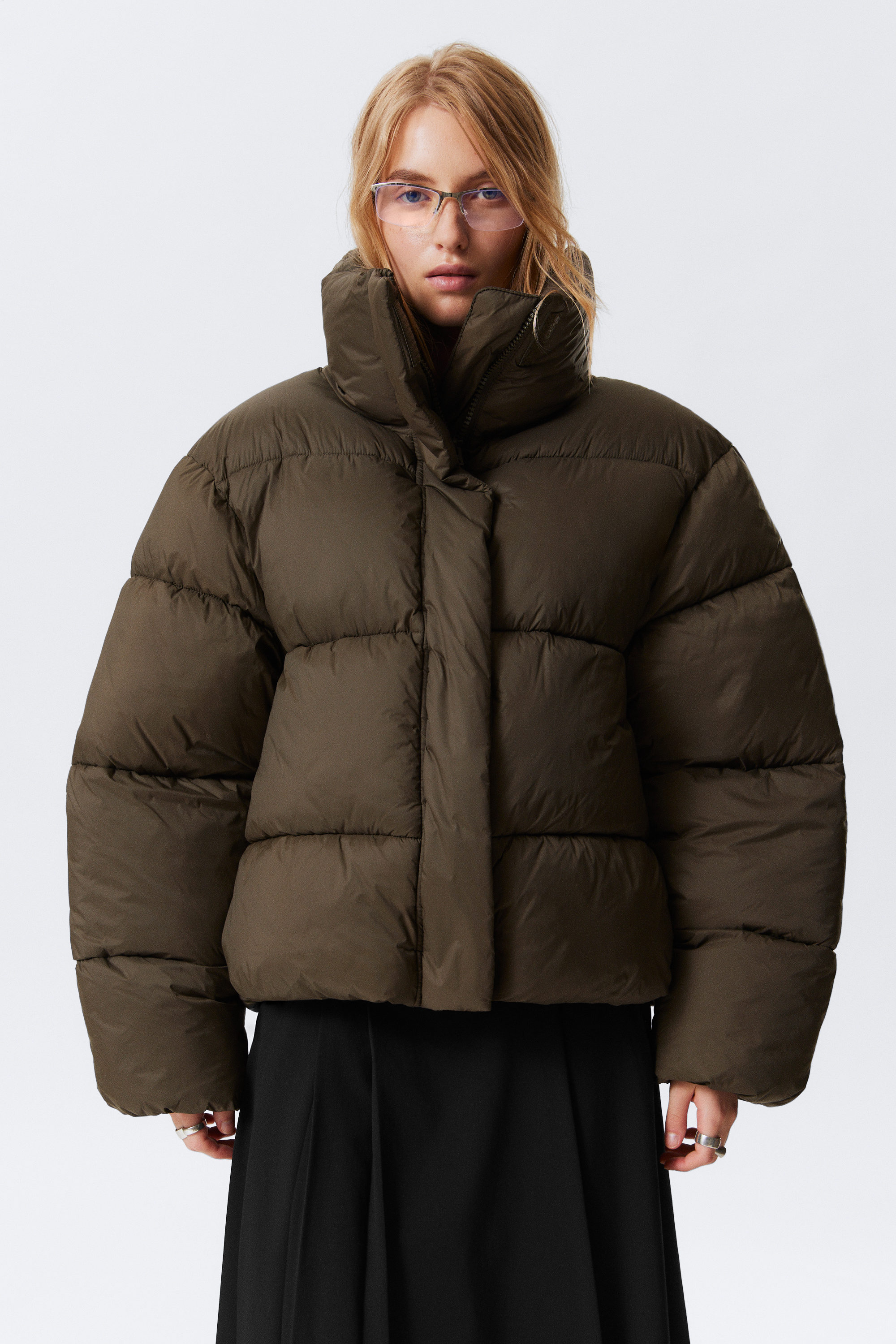 SHORT OVERSIZED PUFFER JACKET - XNAUWBI