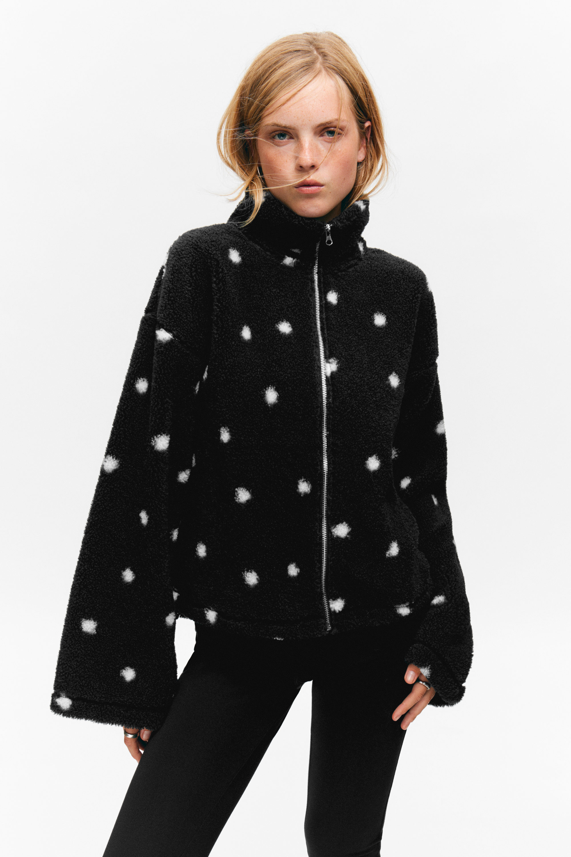 PILE FLEECE ZIP JACKET - XNAUWBI