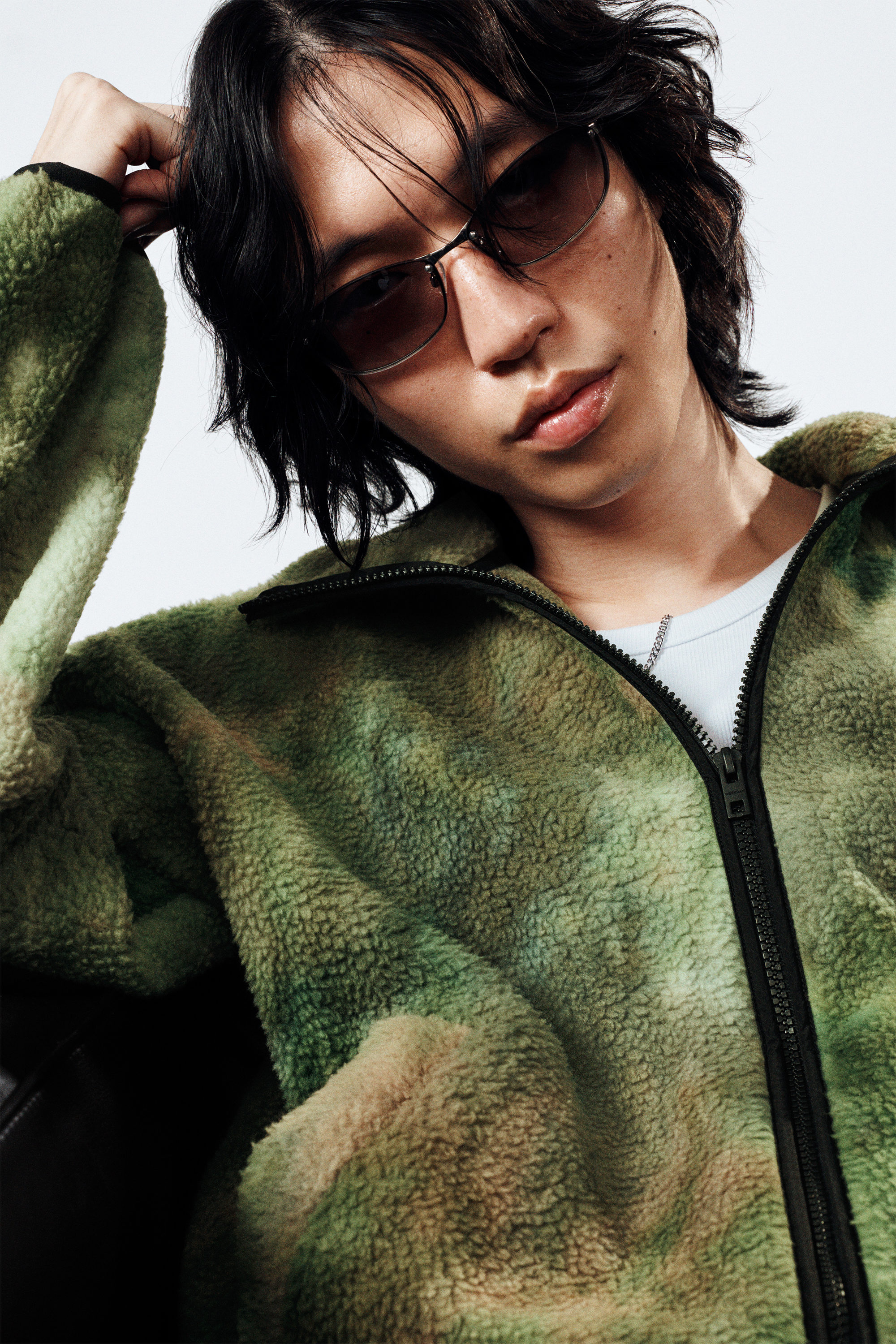 LOOSE FIT ZIP FLEECE JACKET - XNAUWBI