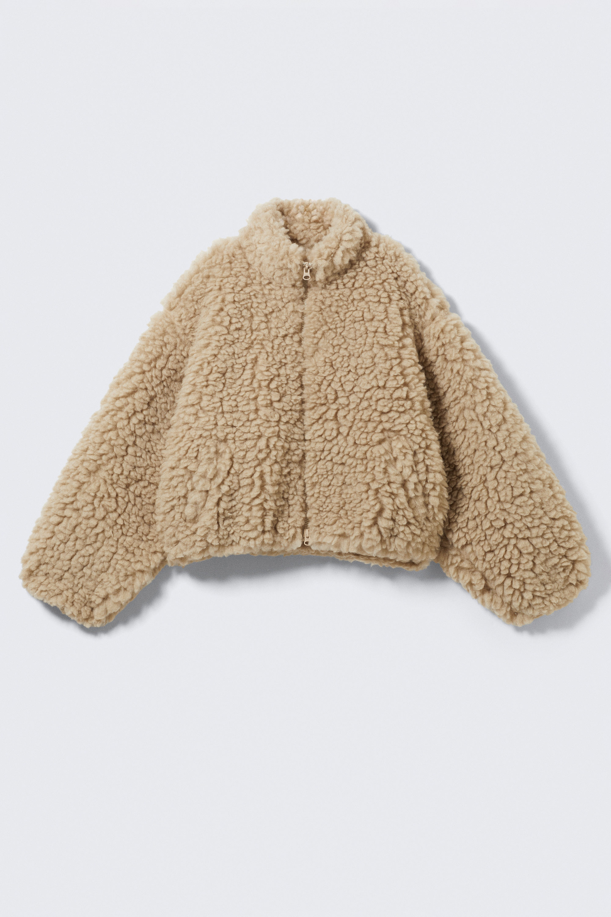 OVERSIZED FLUFFY ZIP JACKET - XNAUWBI
