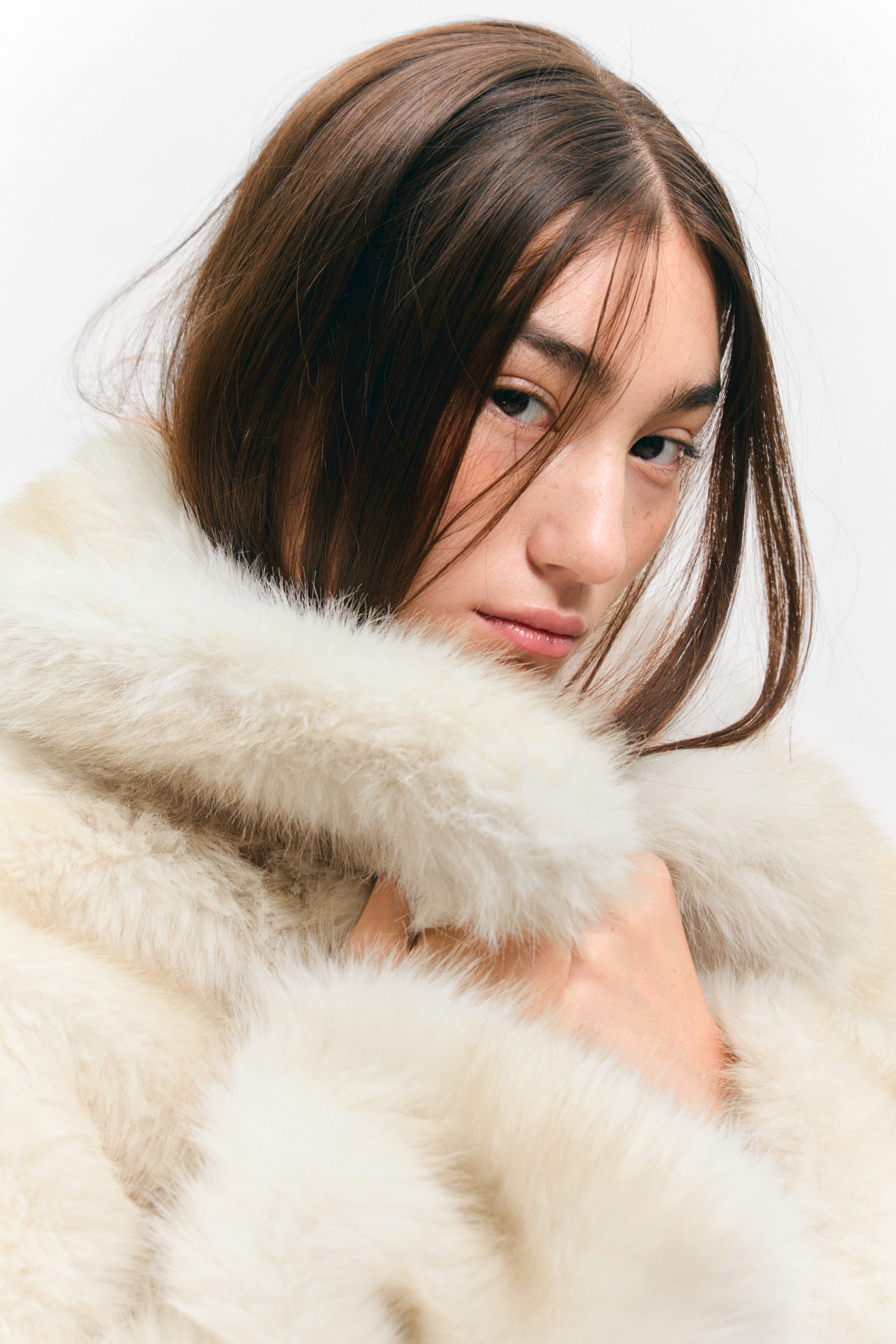 FAUX FUR ZIP JACKET - XNAUWBI