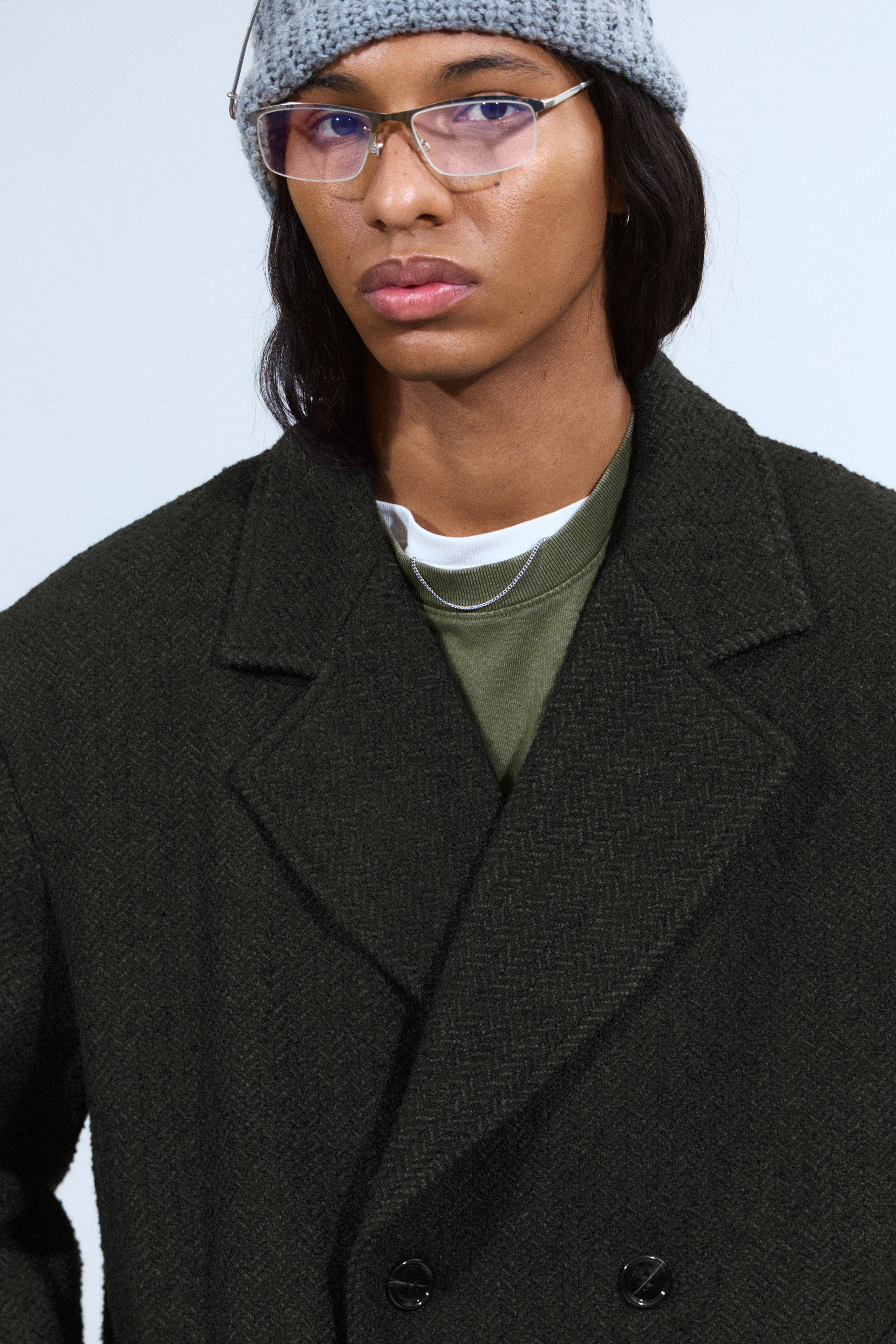 OVERSIZED DOUBLE-BREASTED WOOL-BLEND COAT - XNAUWBI