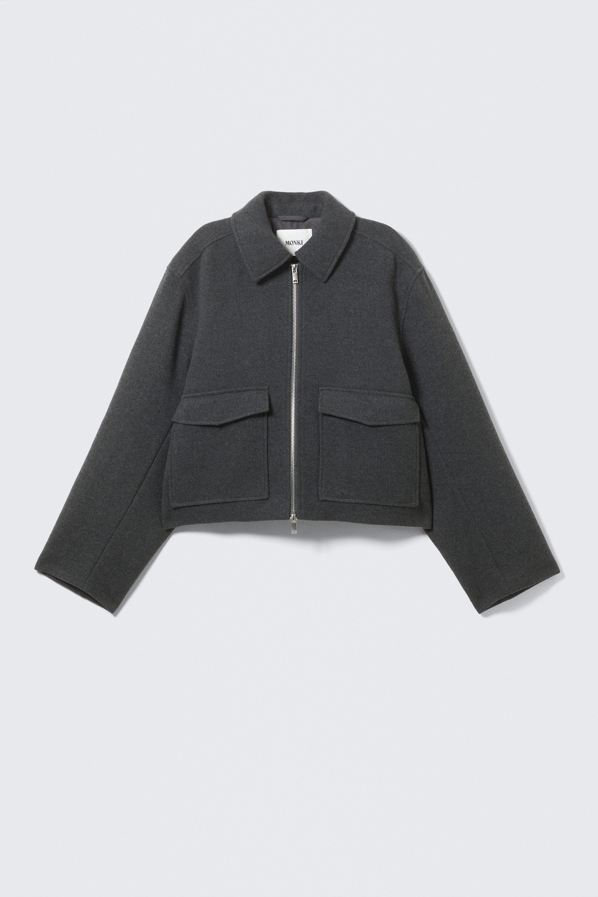 CROPPED BOXY ZIP JACKET - XNAUWBI