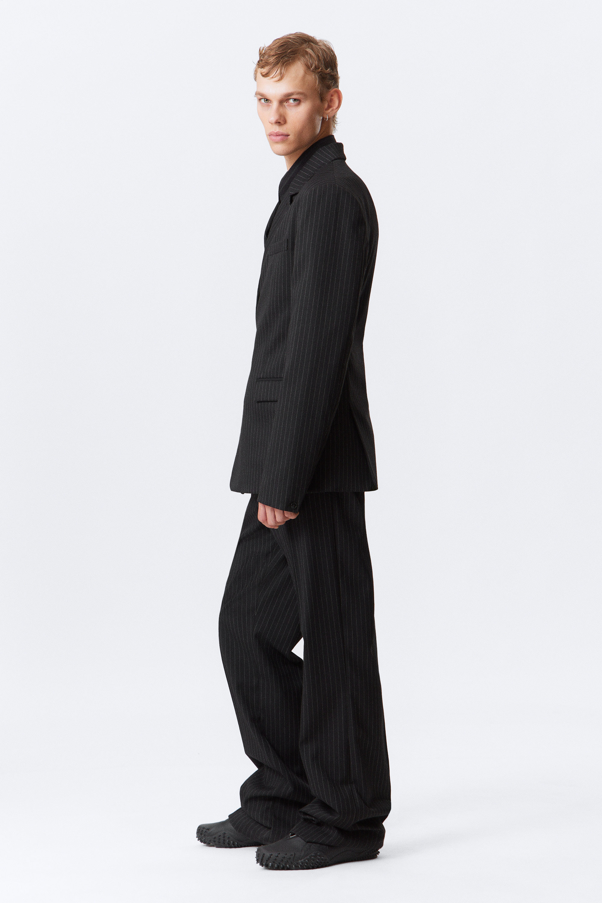 DOUBLE-BREASTED FITTED BLAZER - XNAUWBI