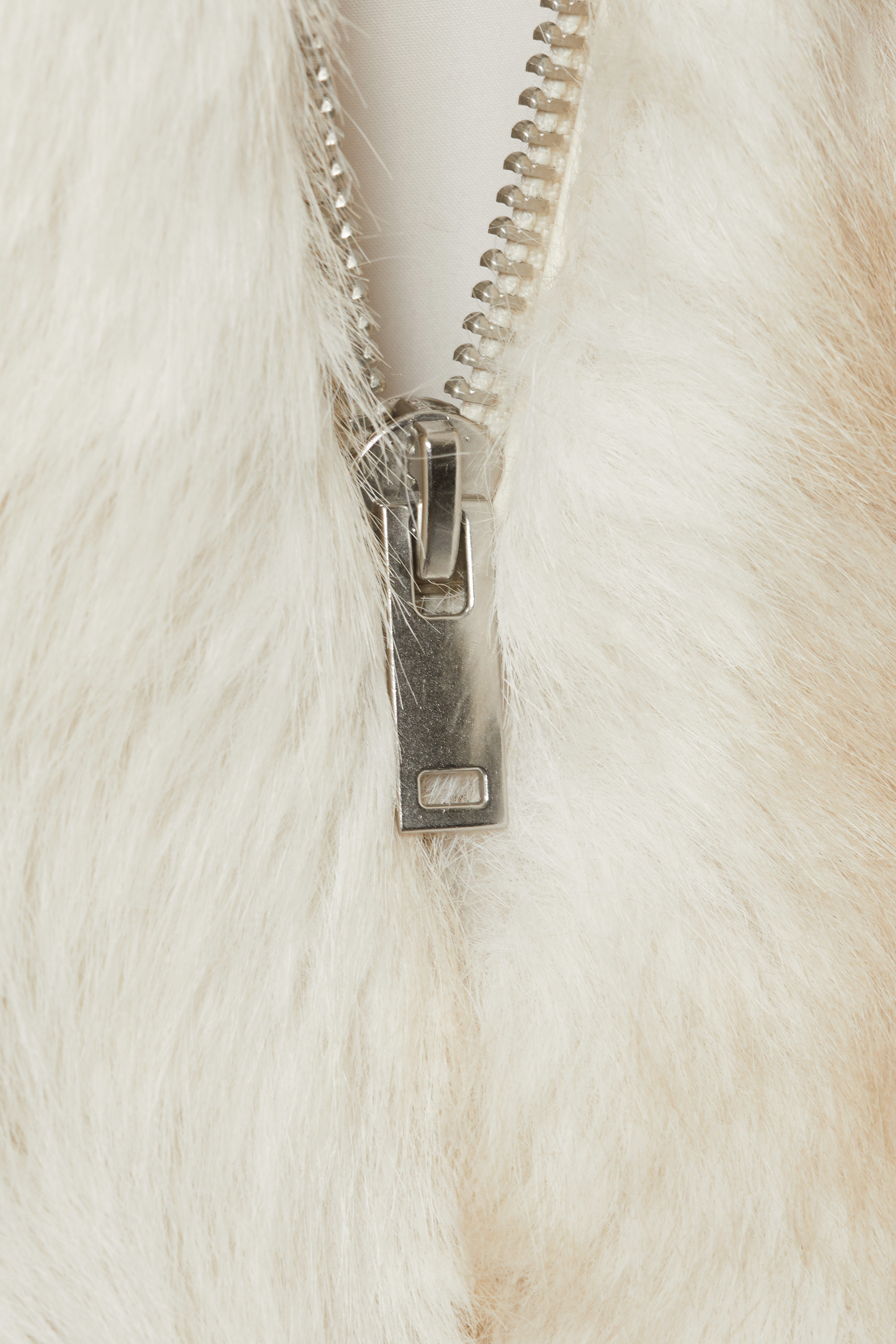 FAUX FUR ZIP JACKET - XNAUWBI