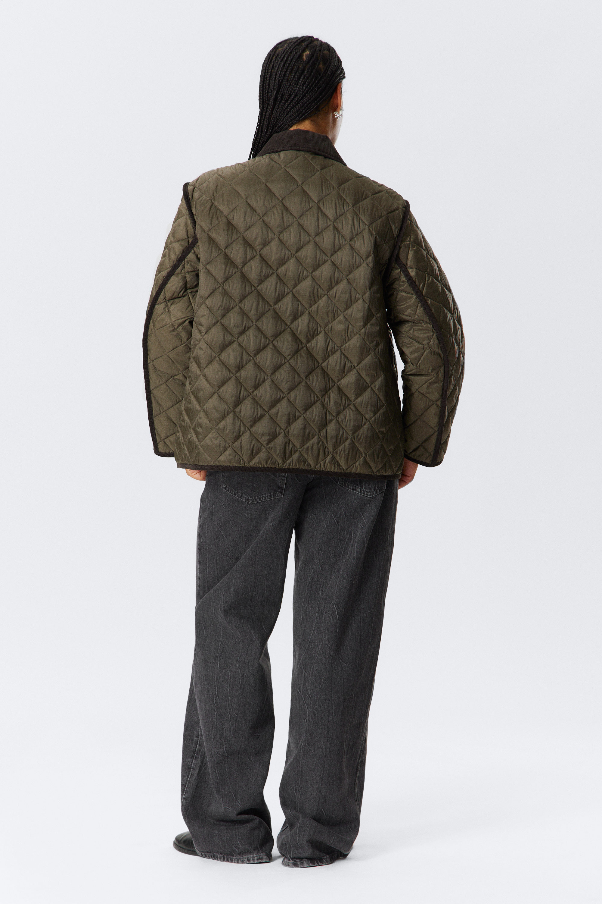 OVERSIZED QUILTED LINER JACKET - XNAUWBI