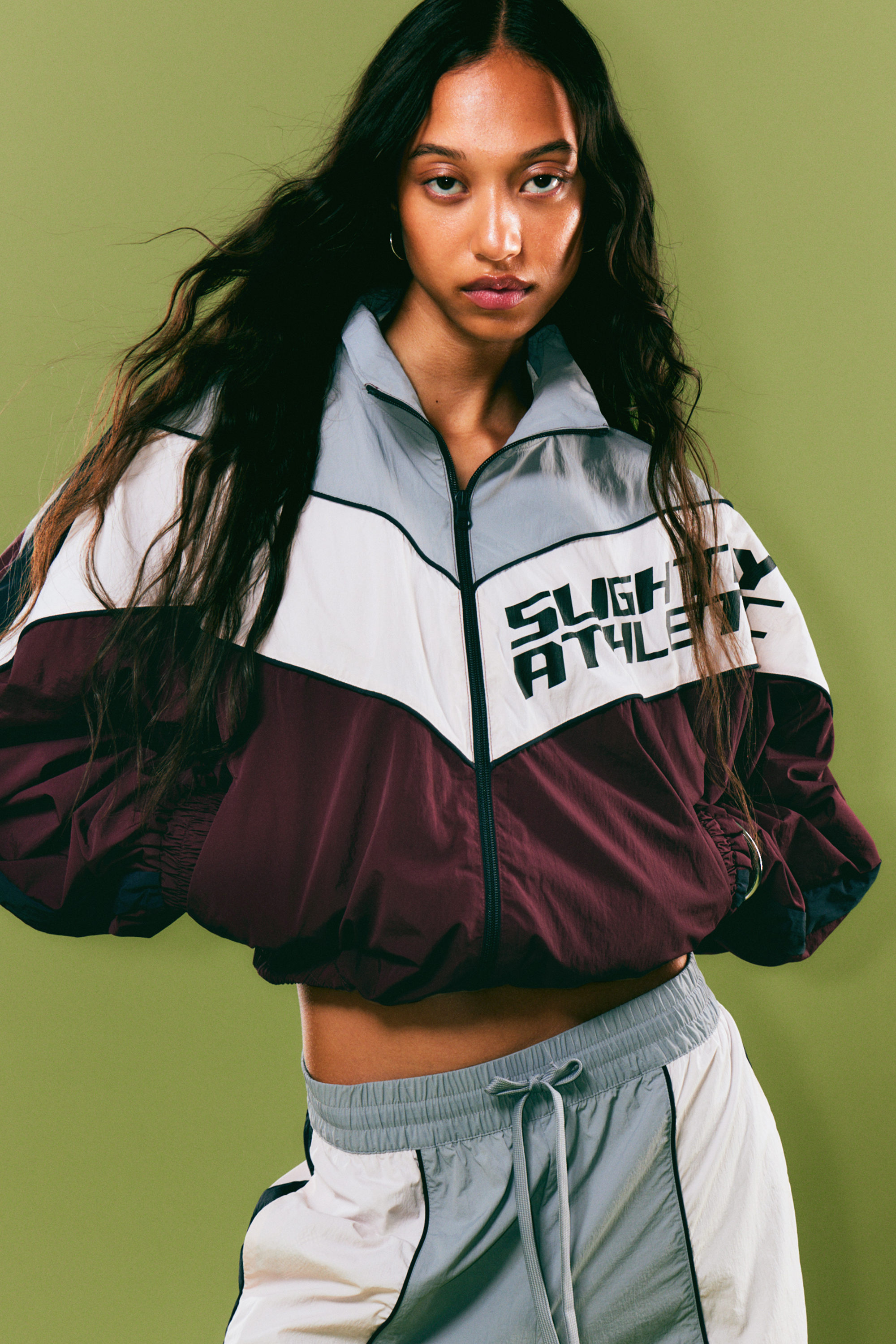 GRAPHIC COLOURBLOCK TRACK JACKET - XNAUWBI