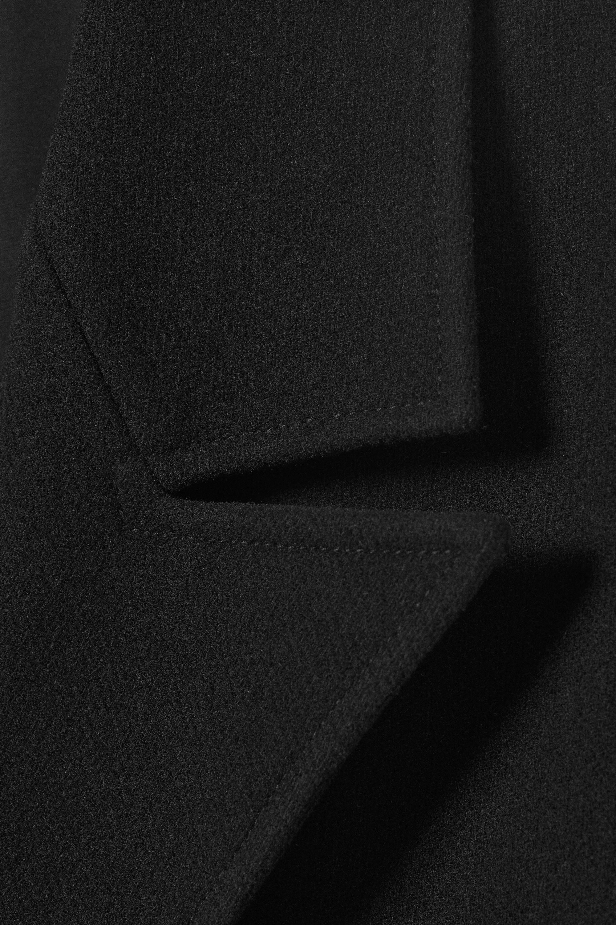 OVERSIZED SINGLE-BREASTED WOOL BLEND COAT - XNAUWBI