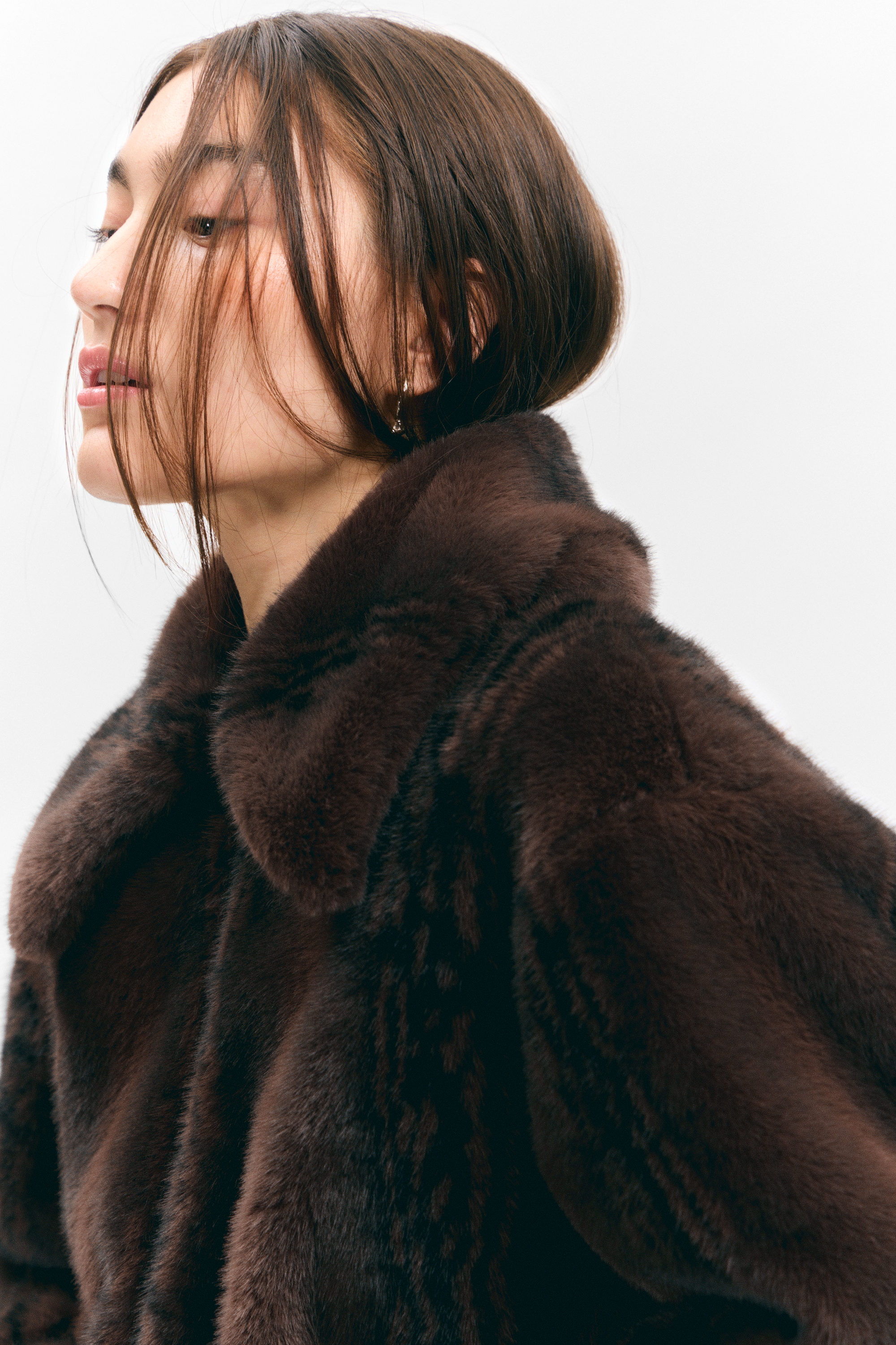 FAUX FUR ZIP JACKET - XNAUWBI