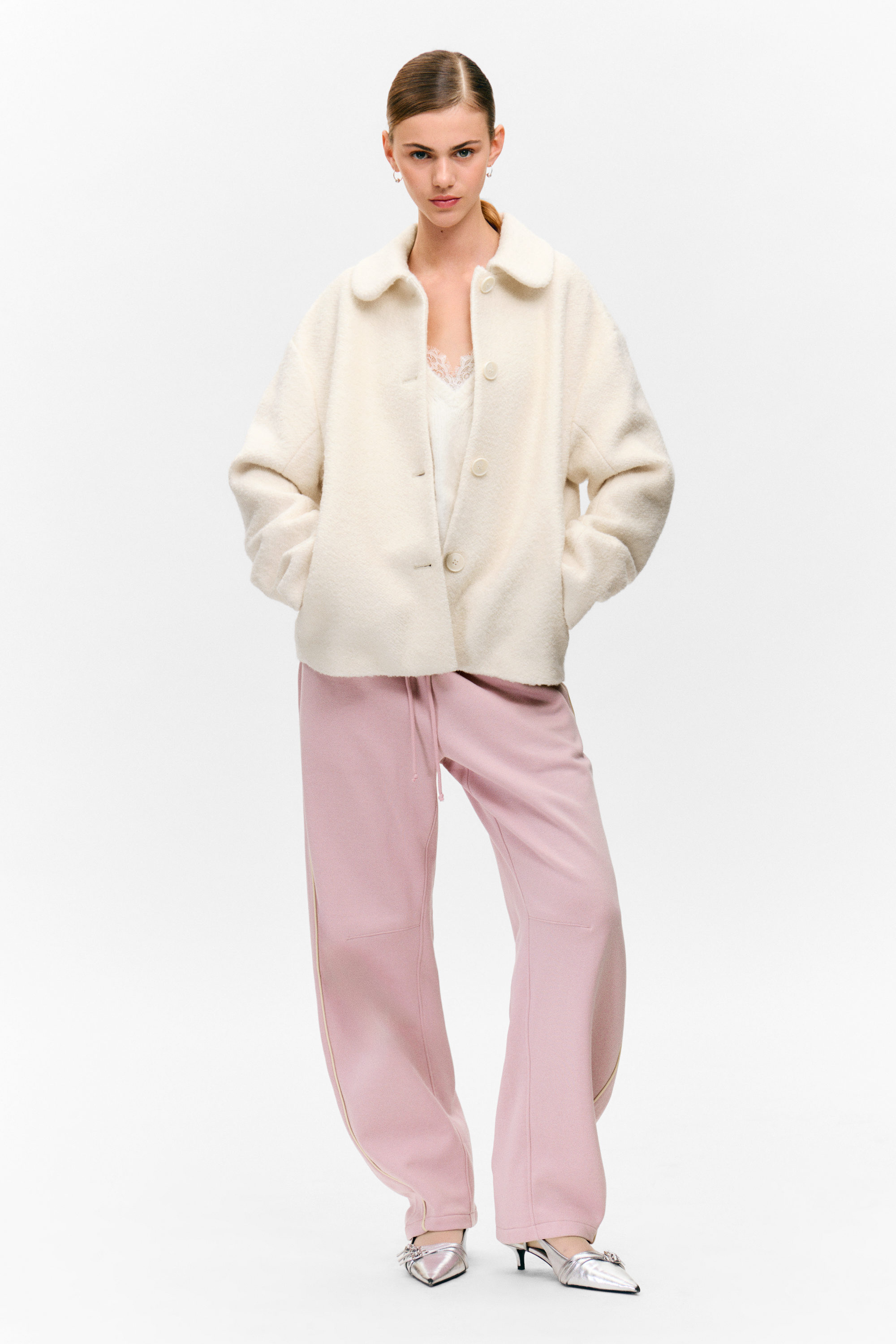 SINGLE-BREASTED WOOL BLEND JACKET - XNAUWBI