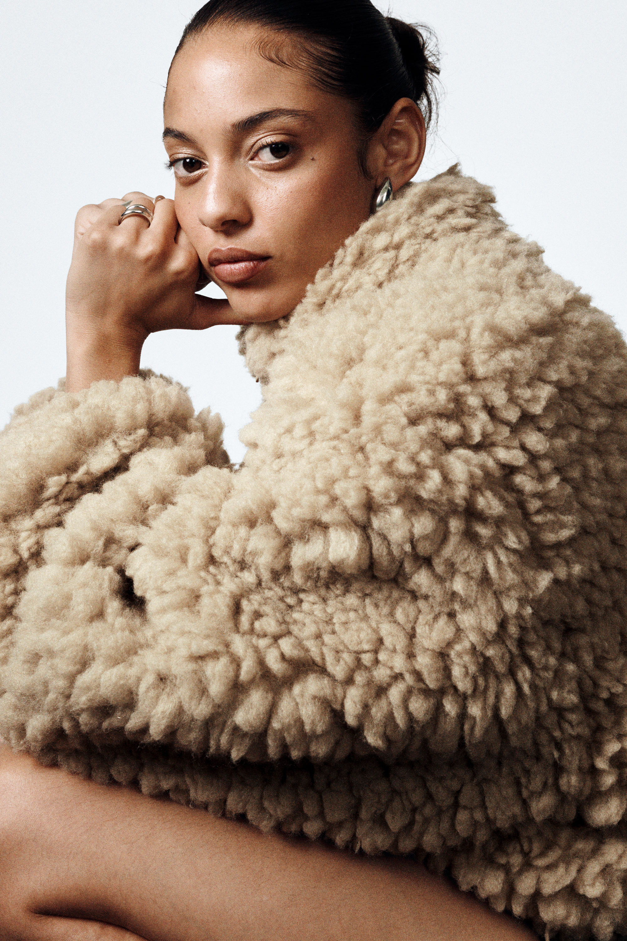 OVERSIZED FLUFFY ZIP JACKET - XNAUWBI