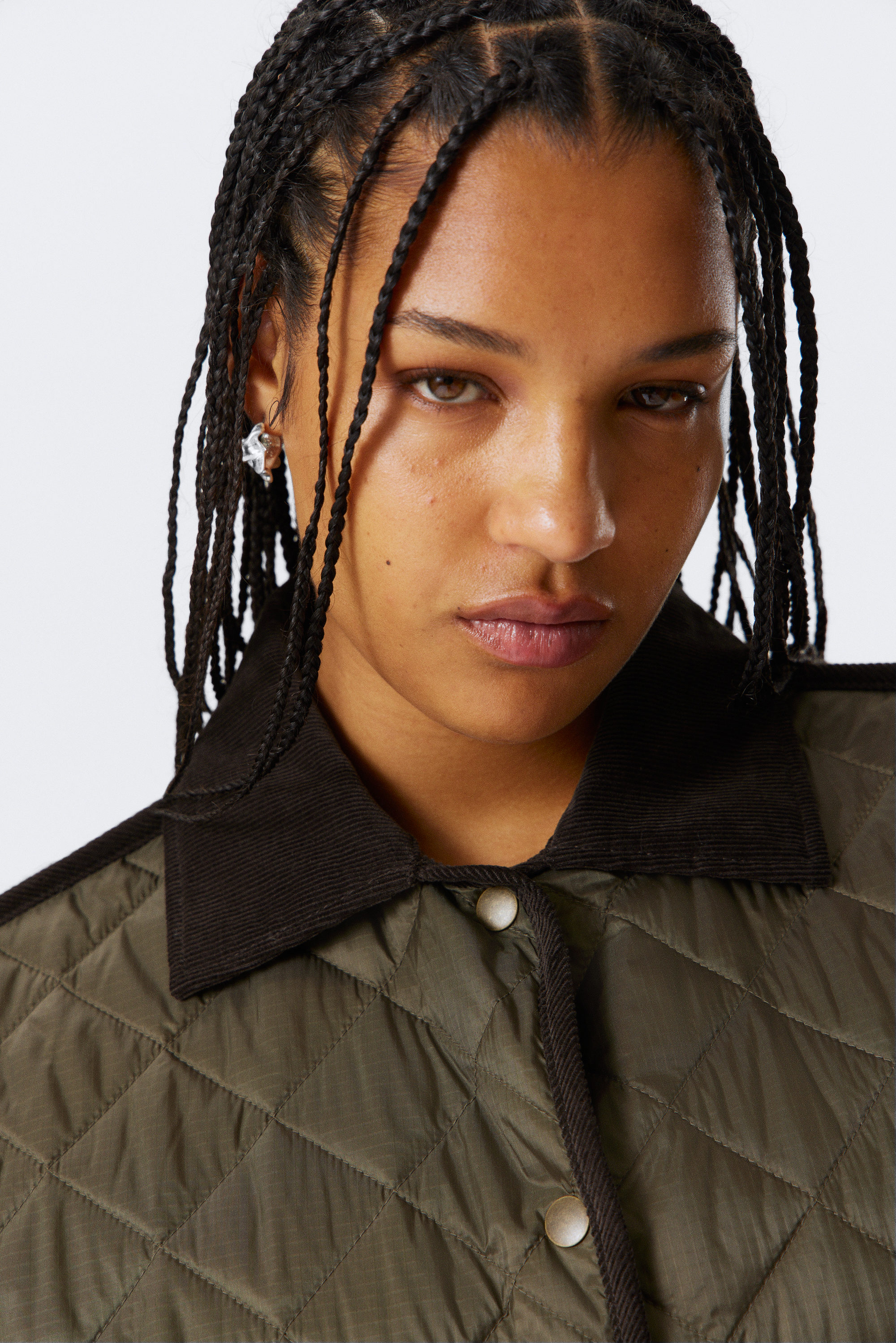 OVERSIZED QUILTED LINER JACKET - XNAUWBI