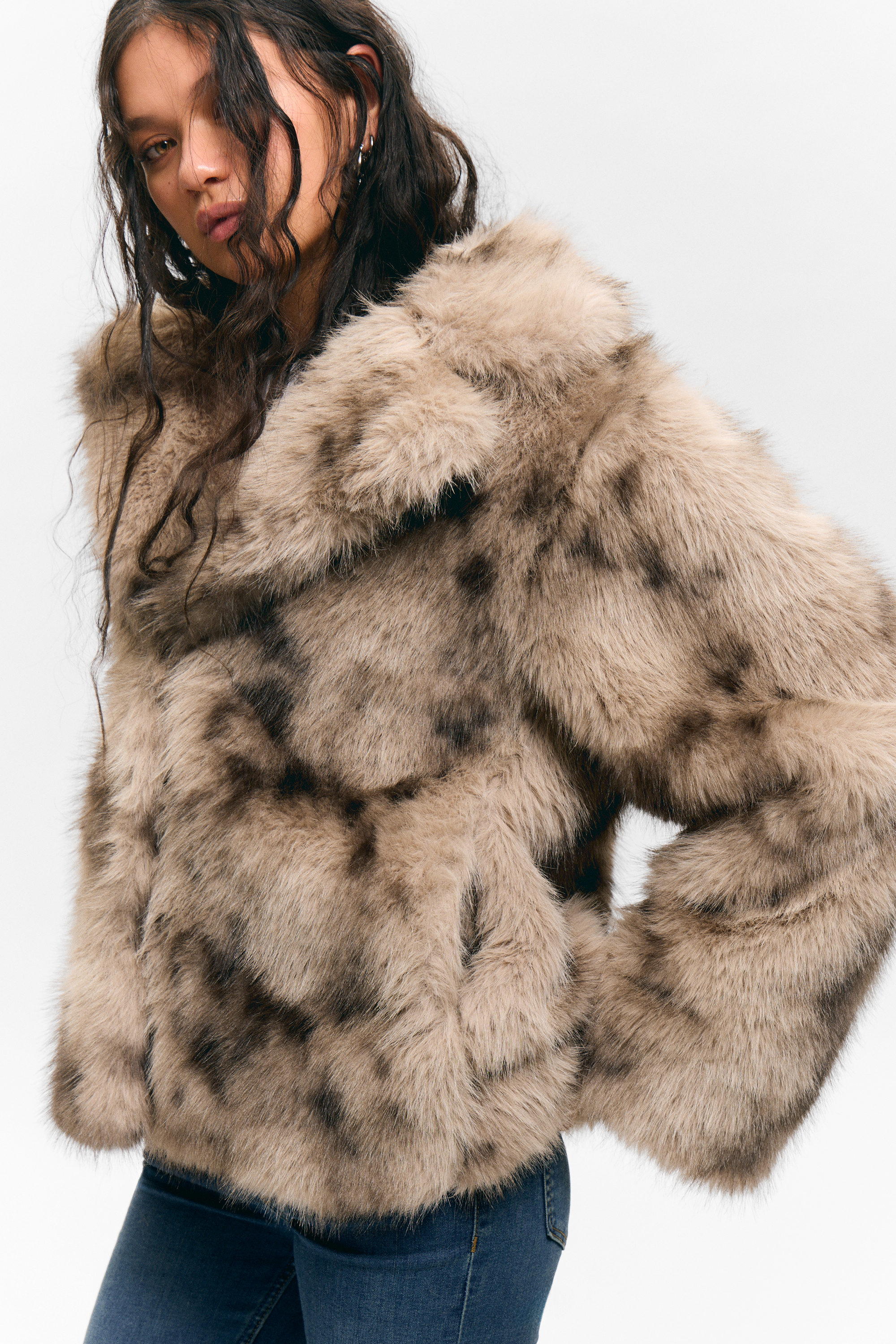 FAUX FUR JACKET - XNAUWBI