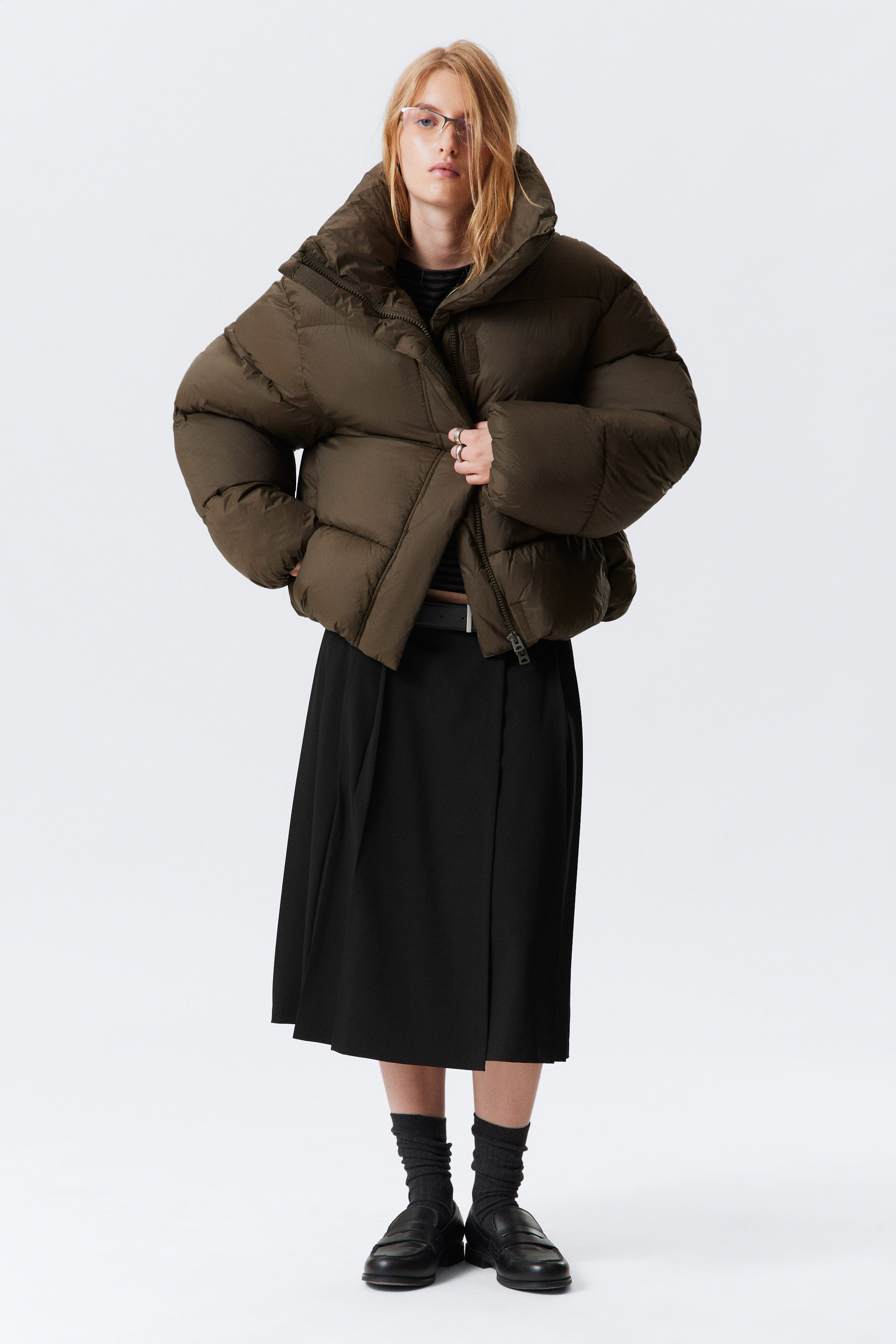 SHORT OVERSIZED PUFFER JACKET - XNAUWBI