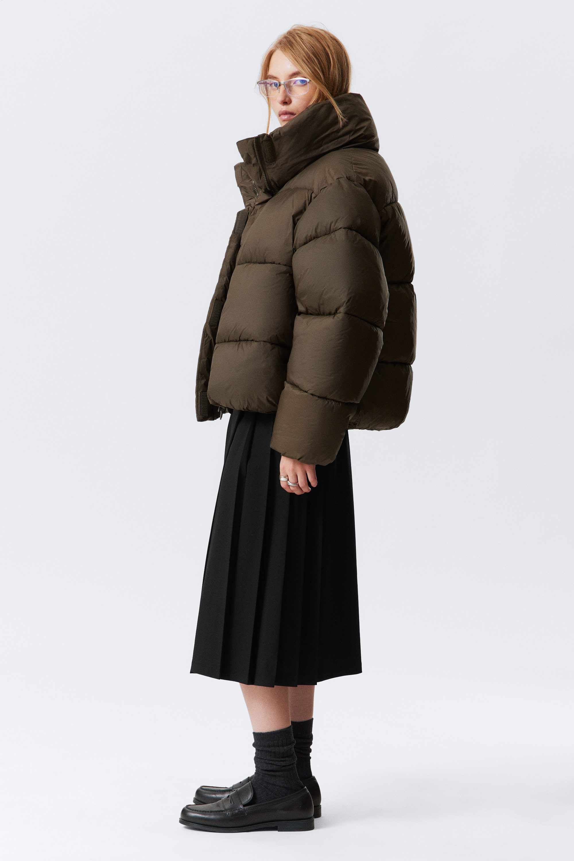 SHORT OVERSIZED PUFFER JACKET - XNAUWBI