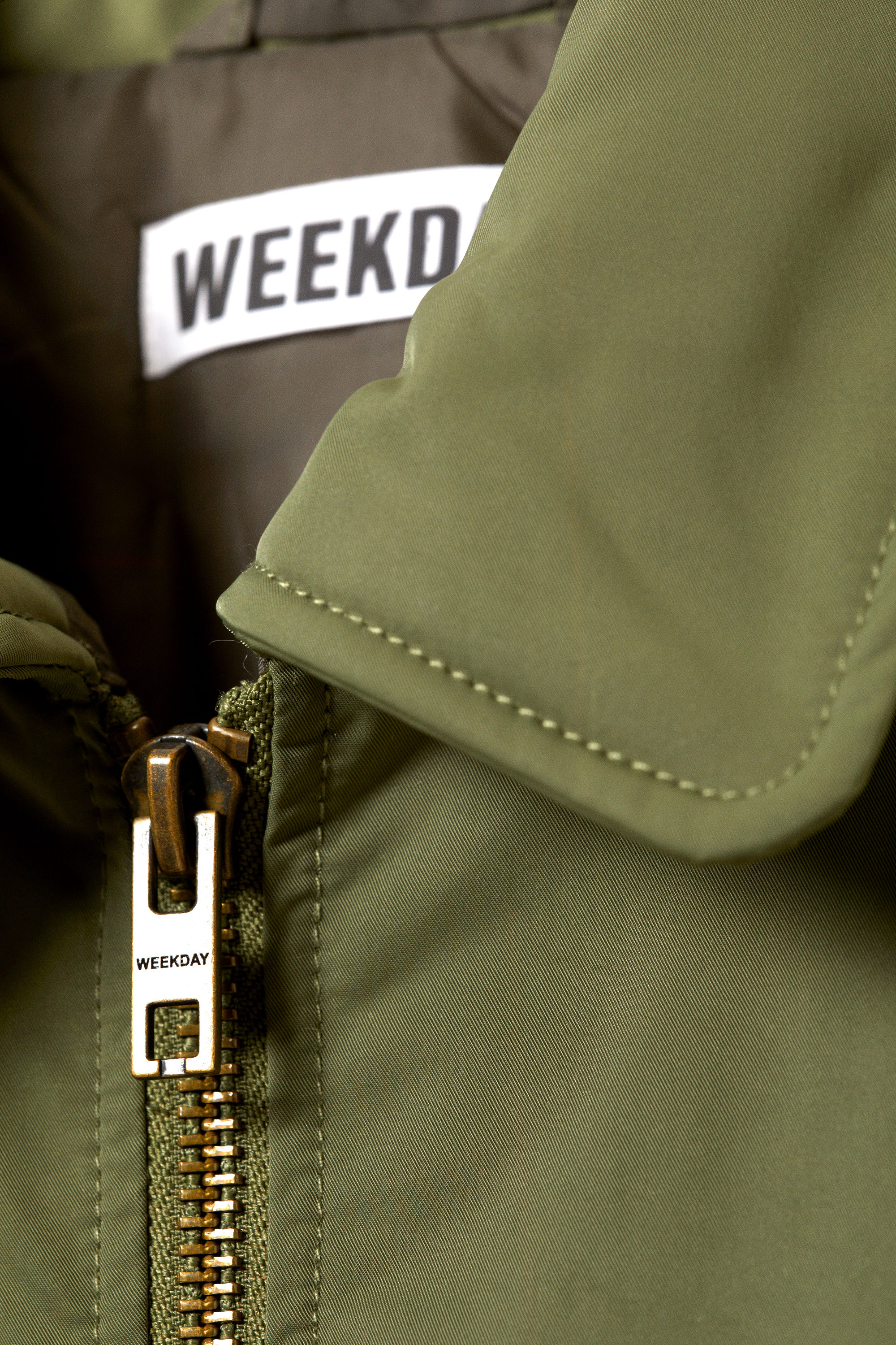 PADDED TWILL BOMBER JACKET - XNAUWBI