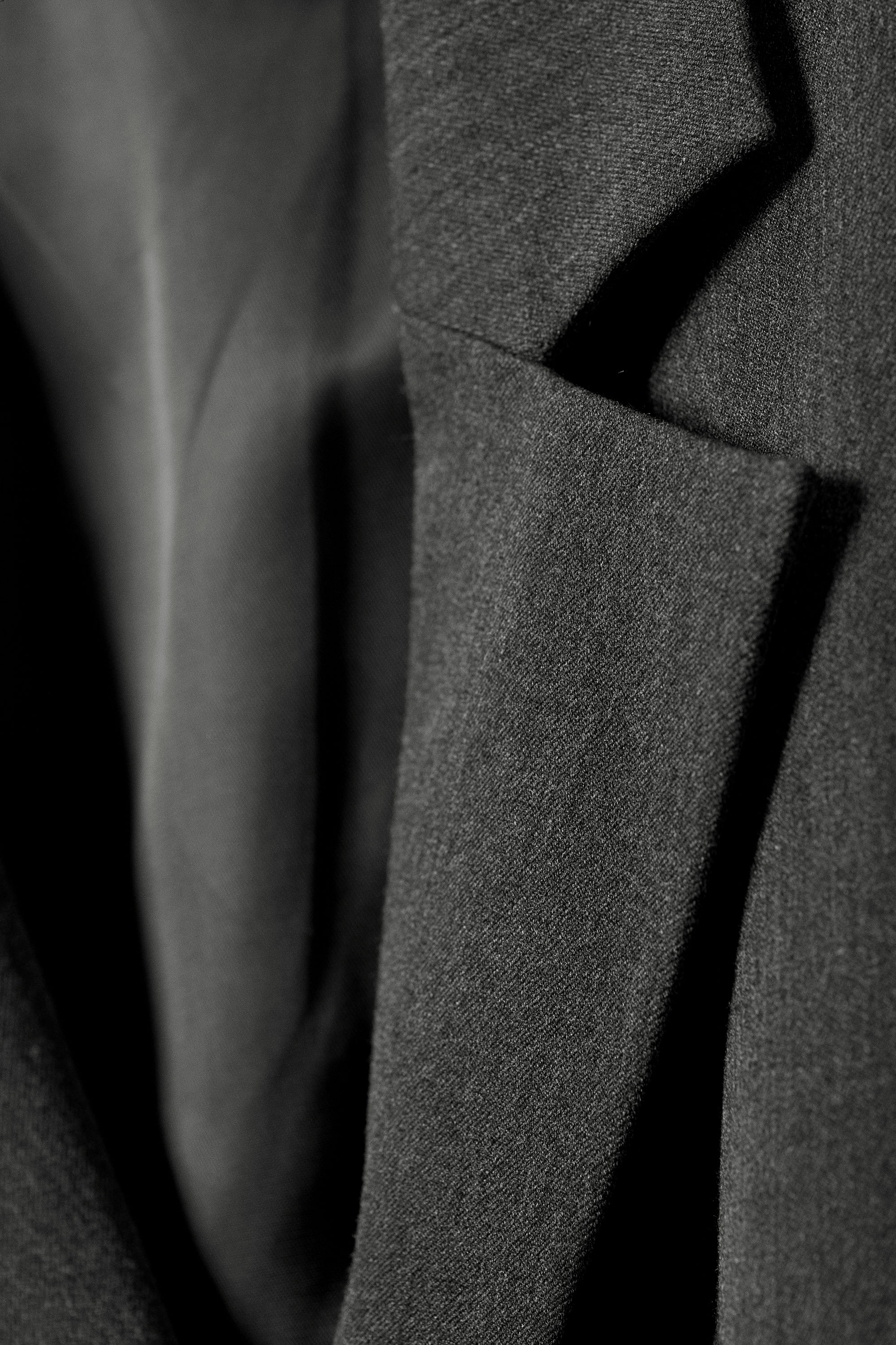 DRAPED SUITING BLAZER - XNAUWBI