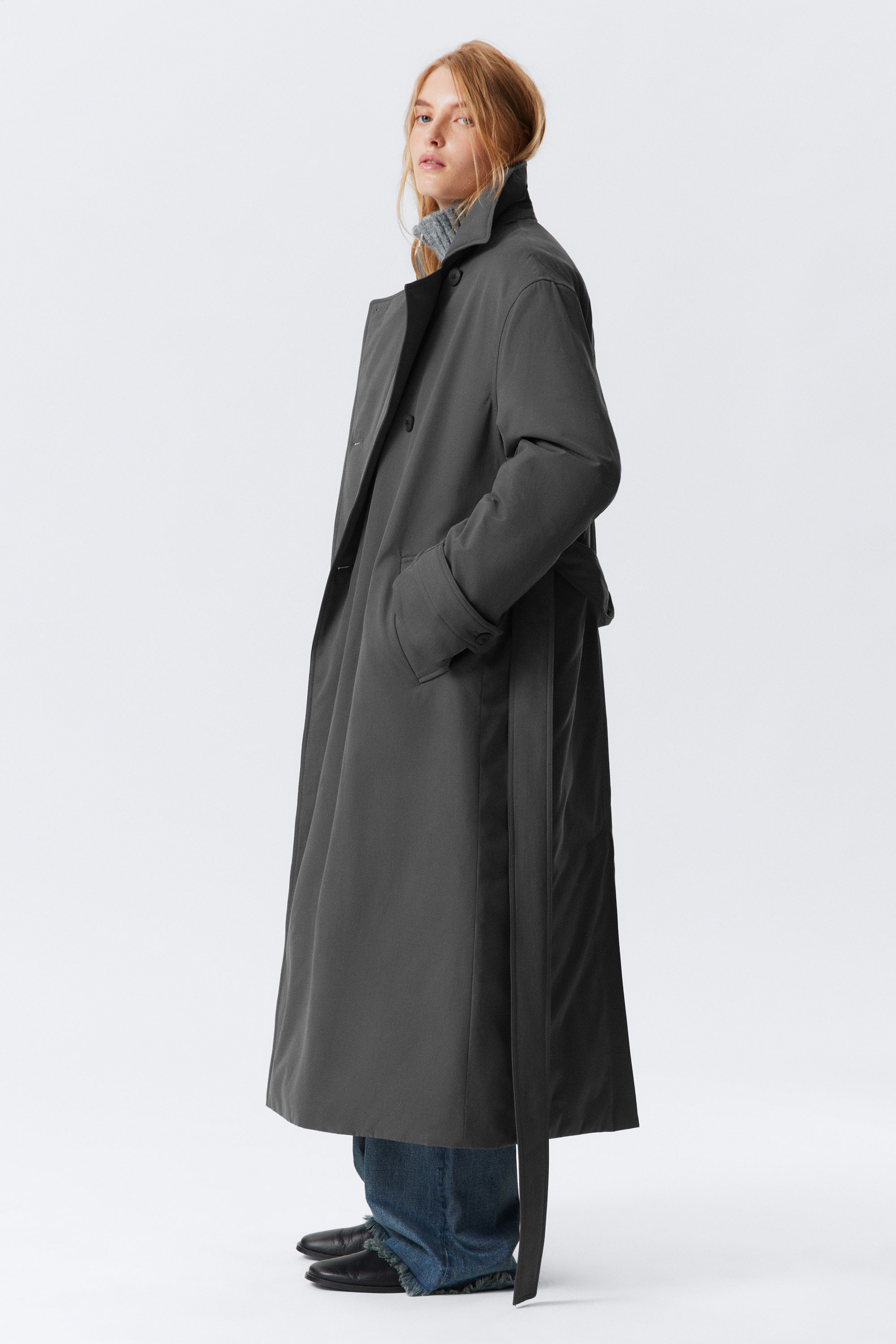 OVERSIZED PADDED TRENCH COAT - XNAUWBI