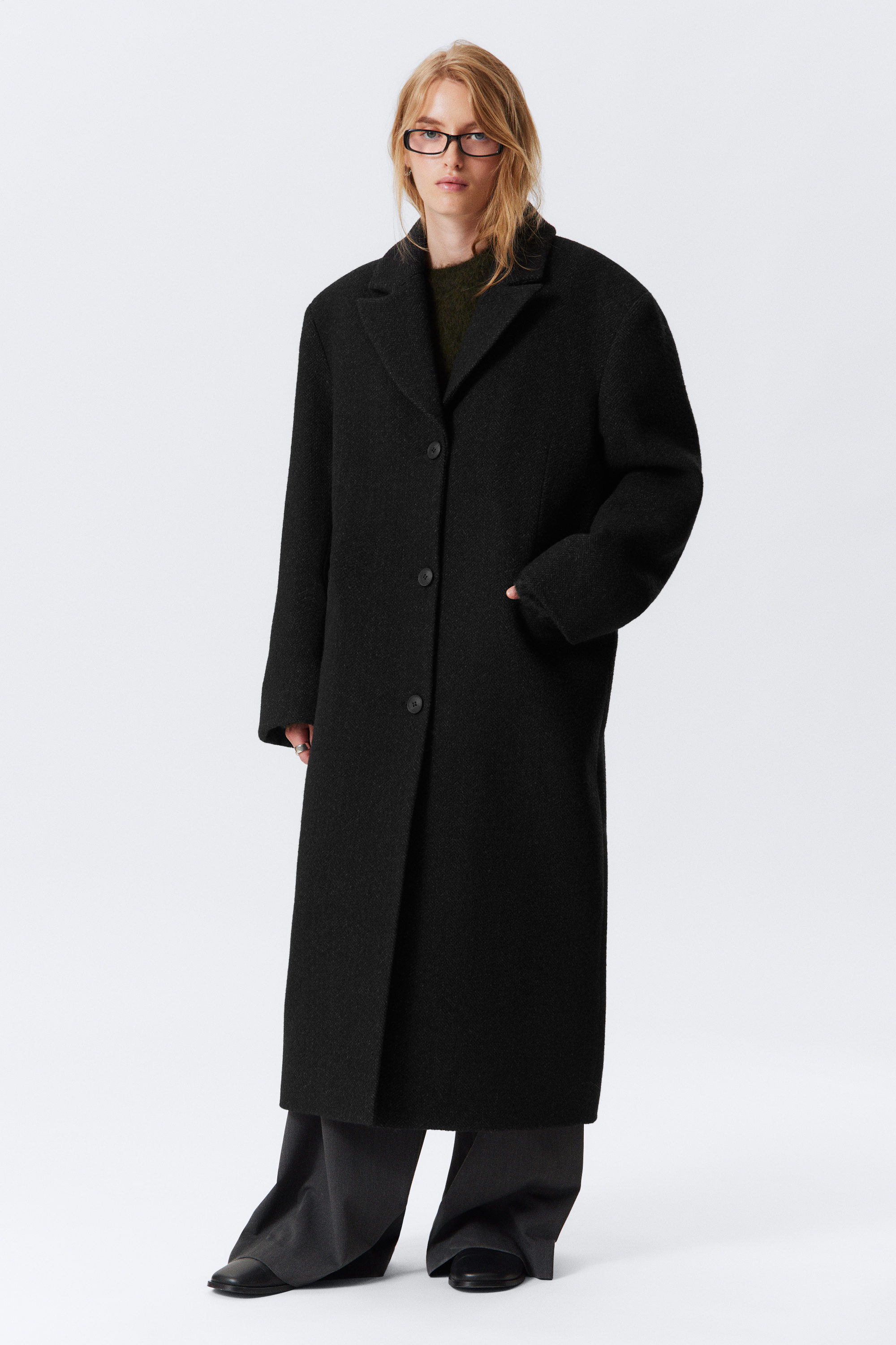 OVERSIZED WOOL-BLEND COAT - XNAUWBI
