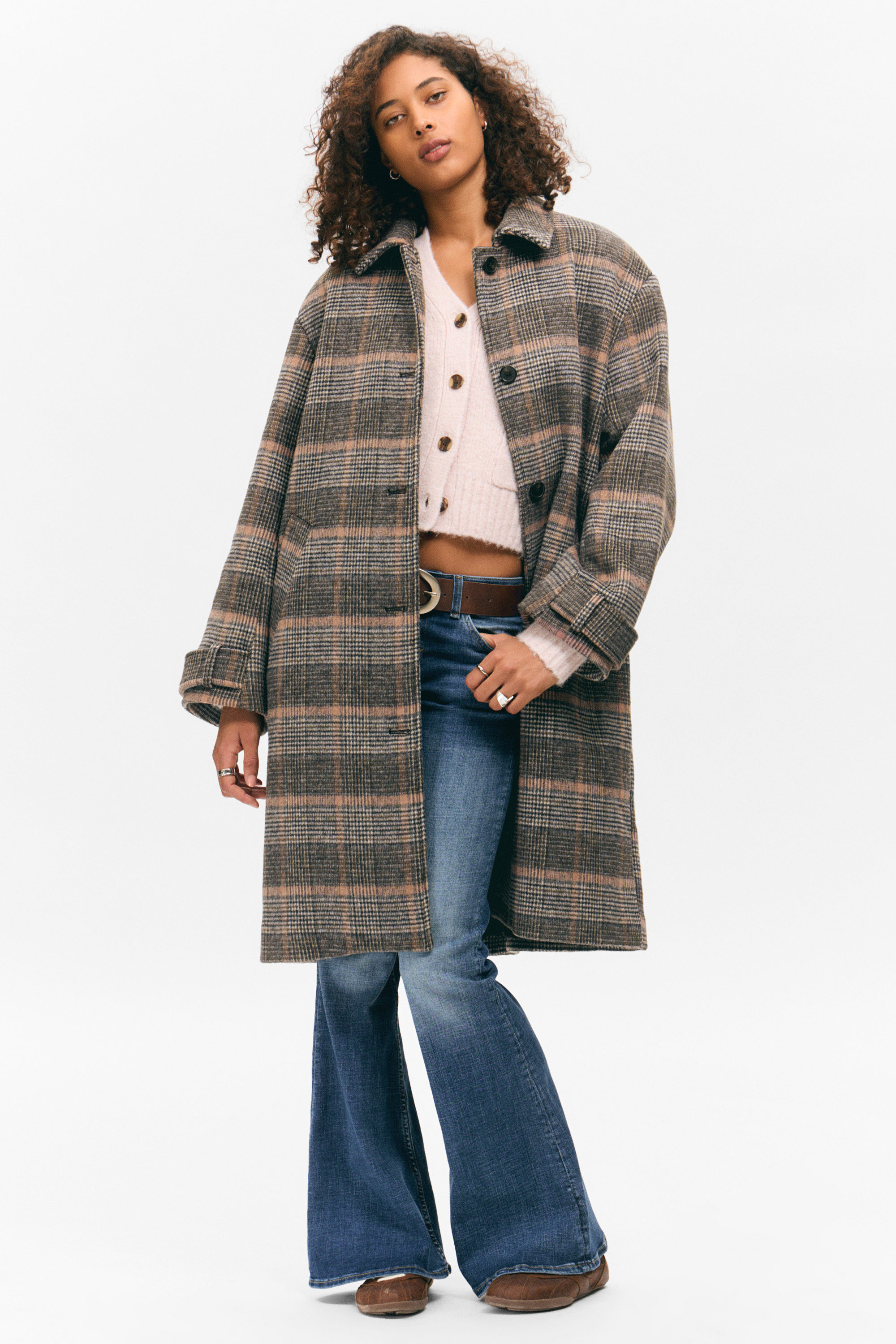 KNEE-LENGTH SINGLE-BREASTED COAT - XNAUWBI