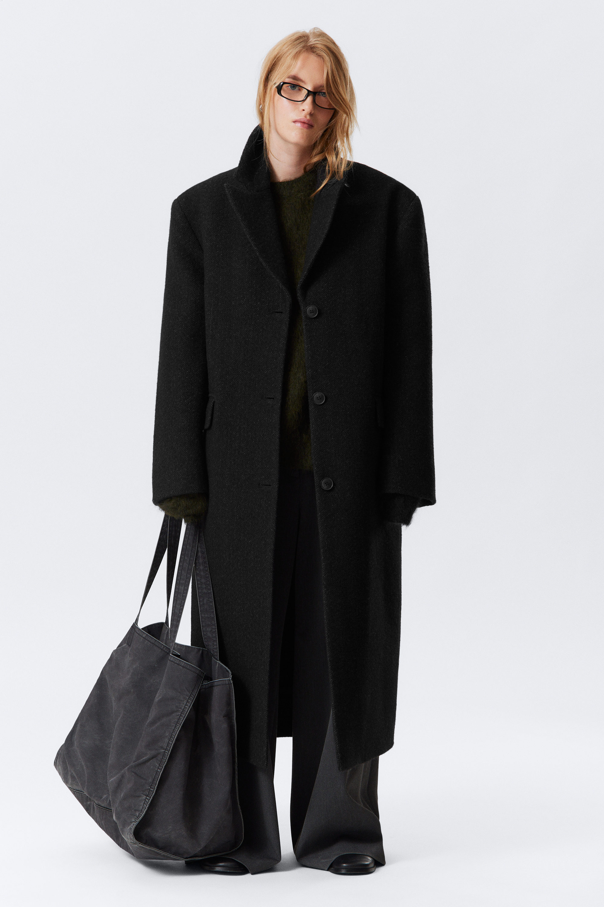 OVERSIZED WOOL-BLEND COAT - XNAUWBI