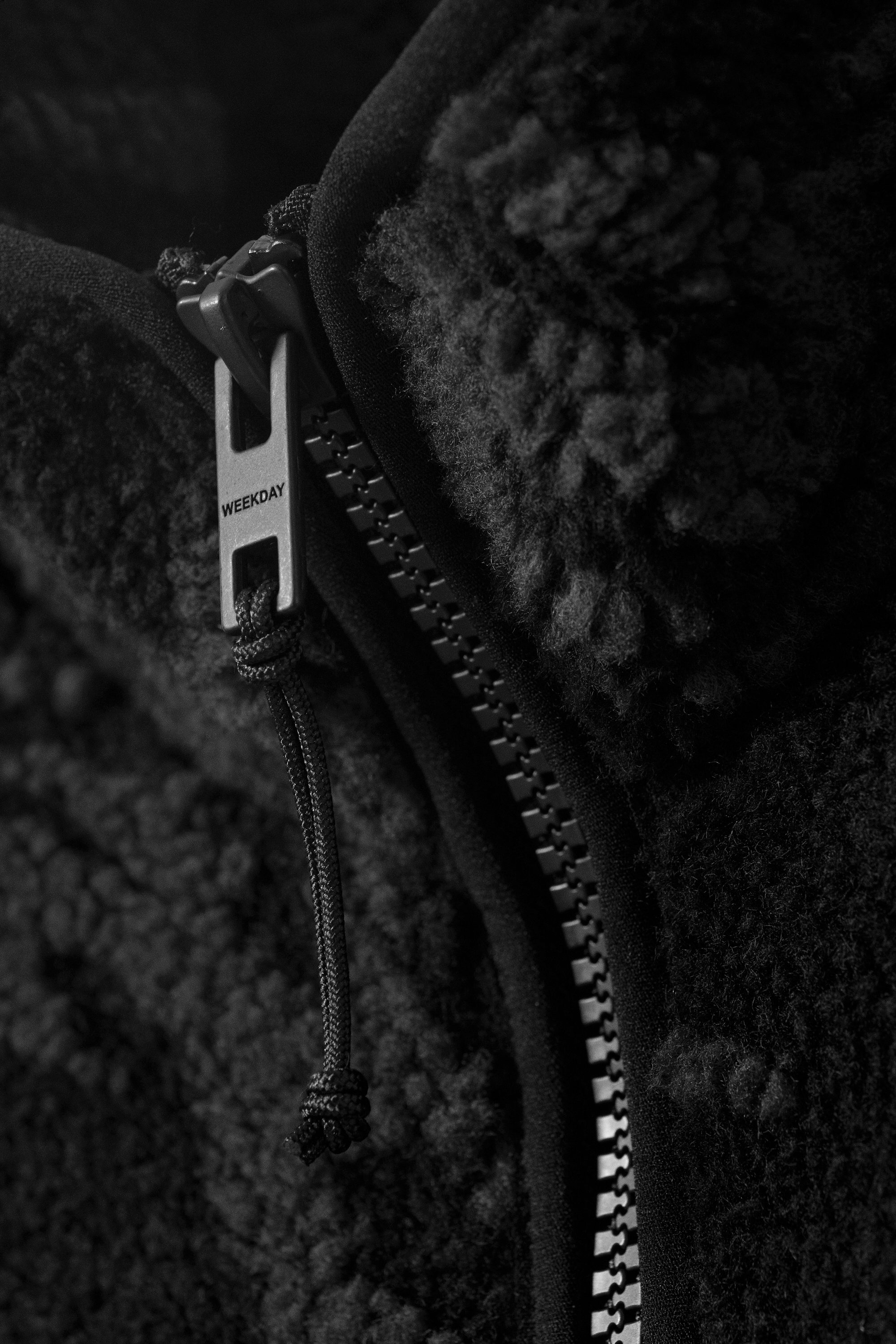 JACQUARD PATTERN PILE ZIP JACKET - XNAUWBI