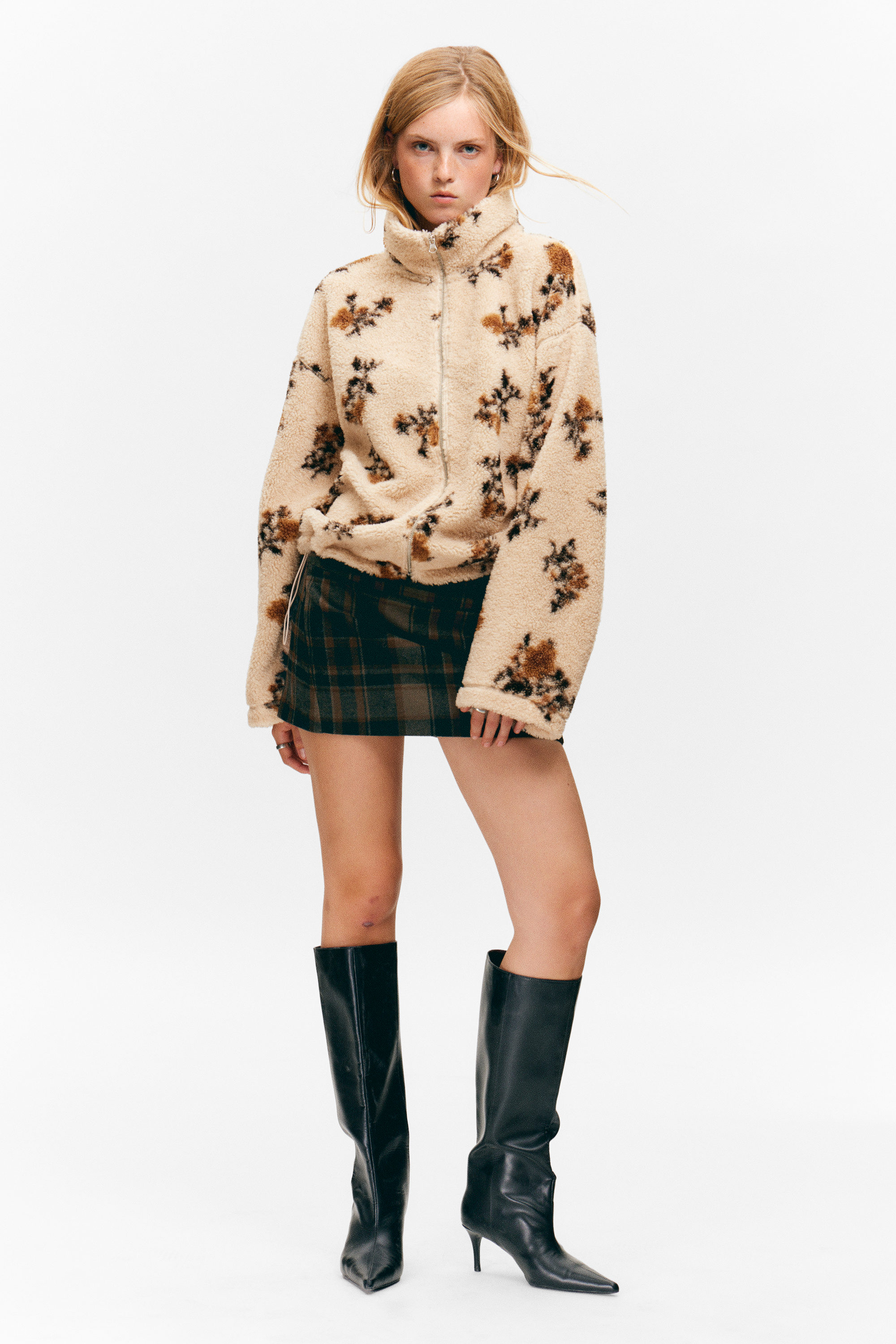 PILE FLEECE ZIP JACKET - XNAUWBI