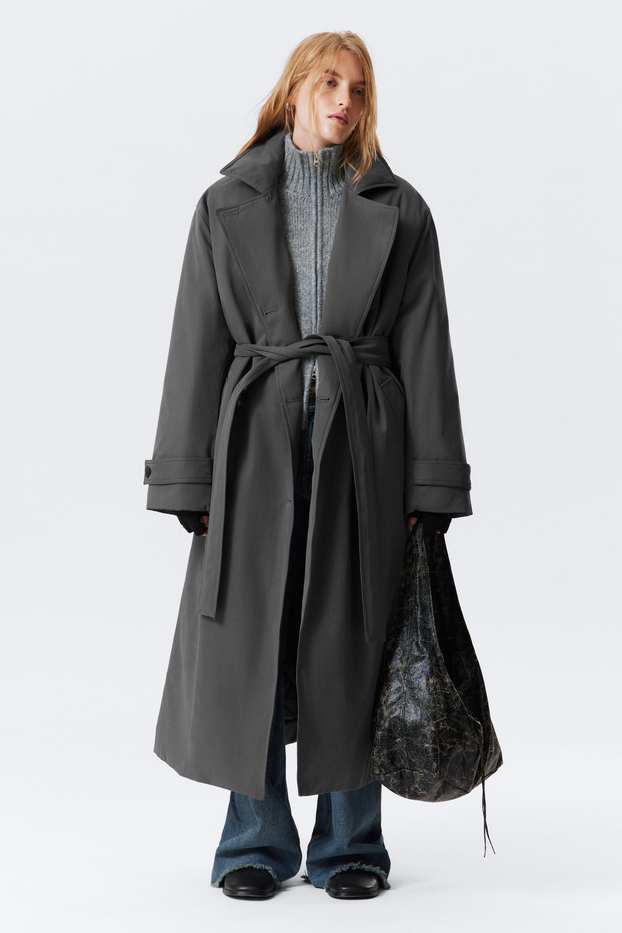 OVERSIZED PADDED TRENCH COAT - XNAUWBI