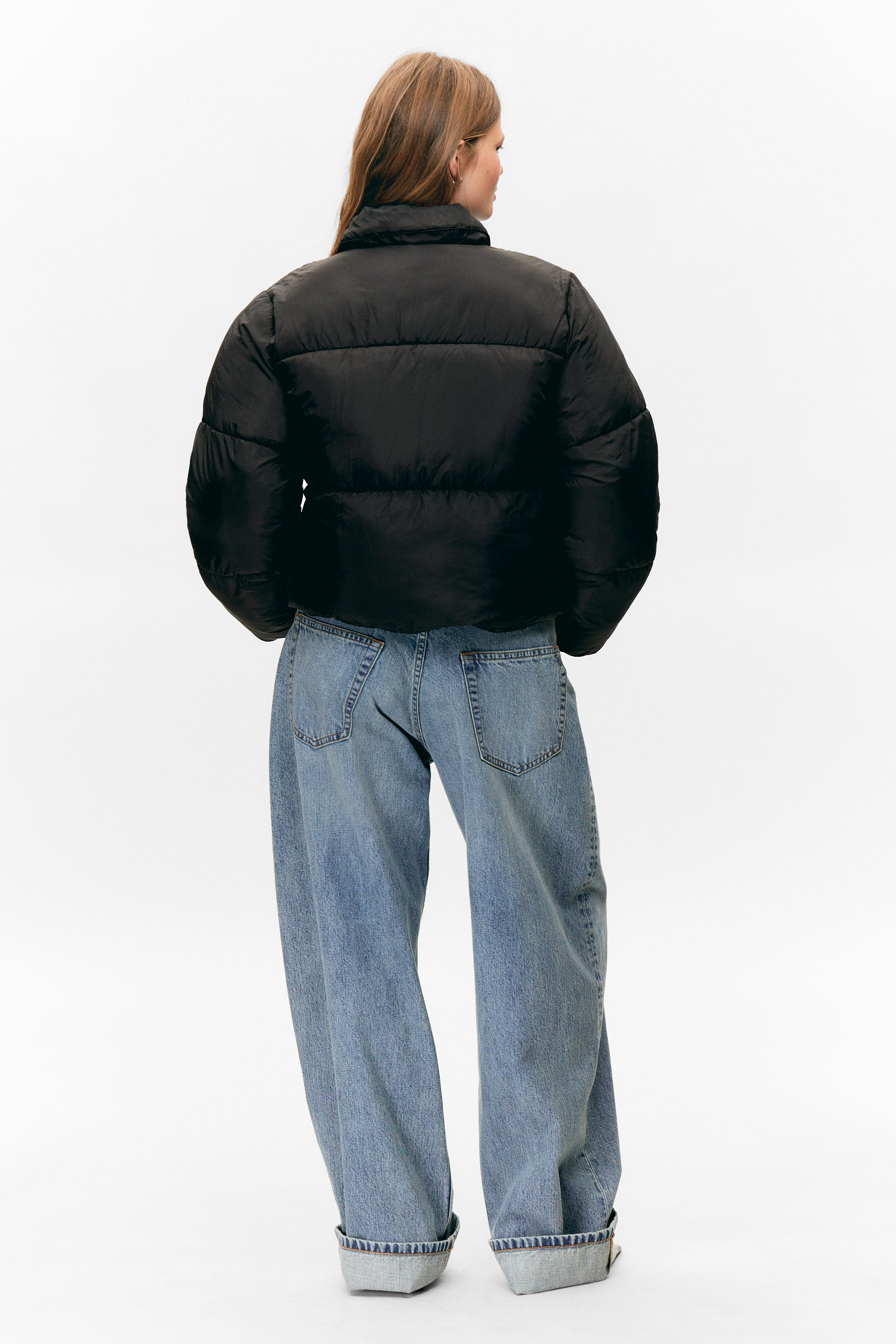 COLLARED PUFFER JACKET - XNAUWBI