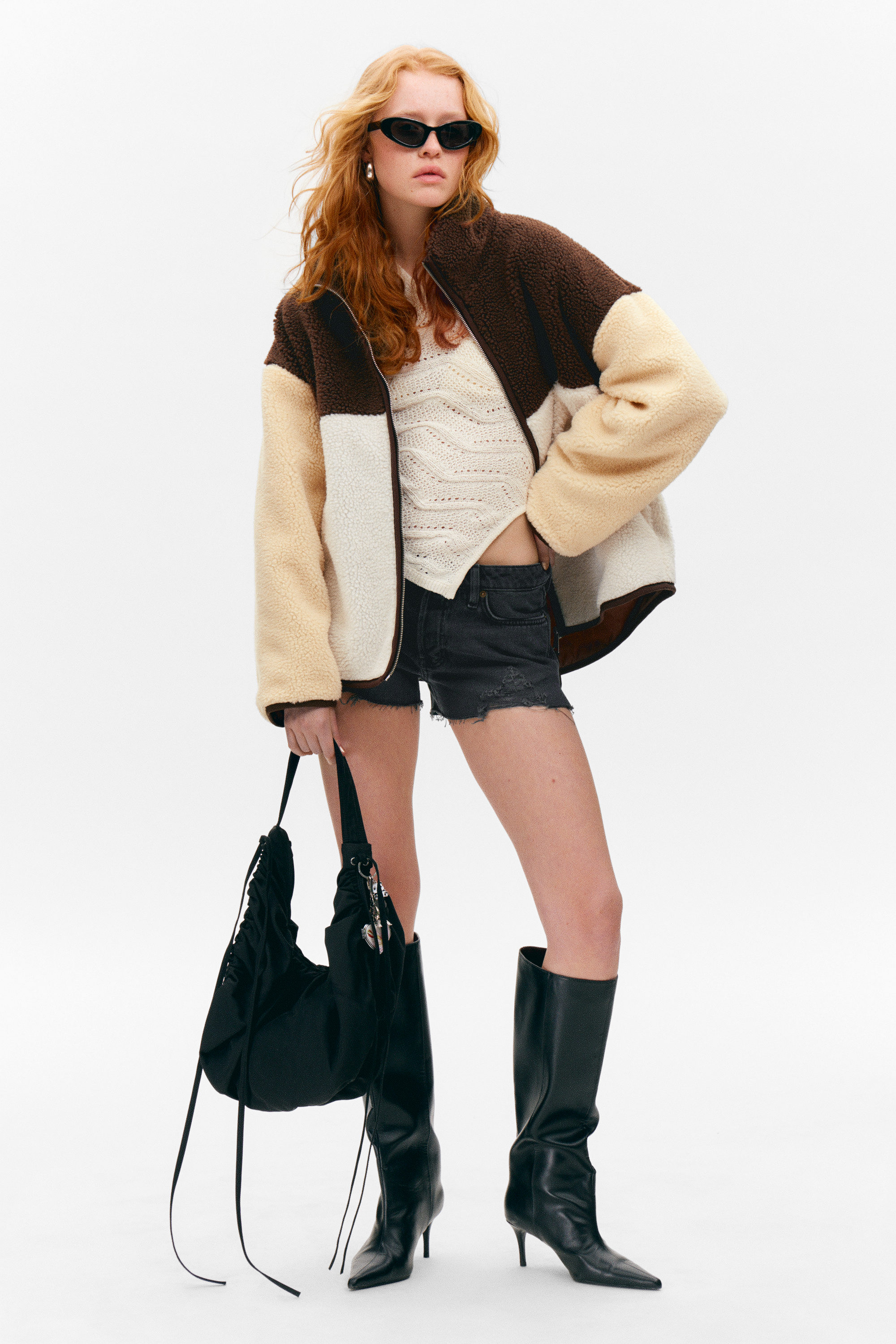 LOOSE FLEECE ZIP JACKET - XNAUWBI