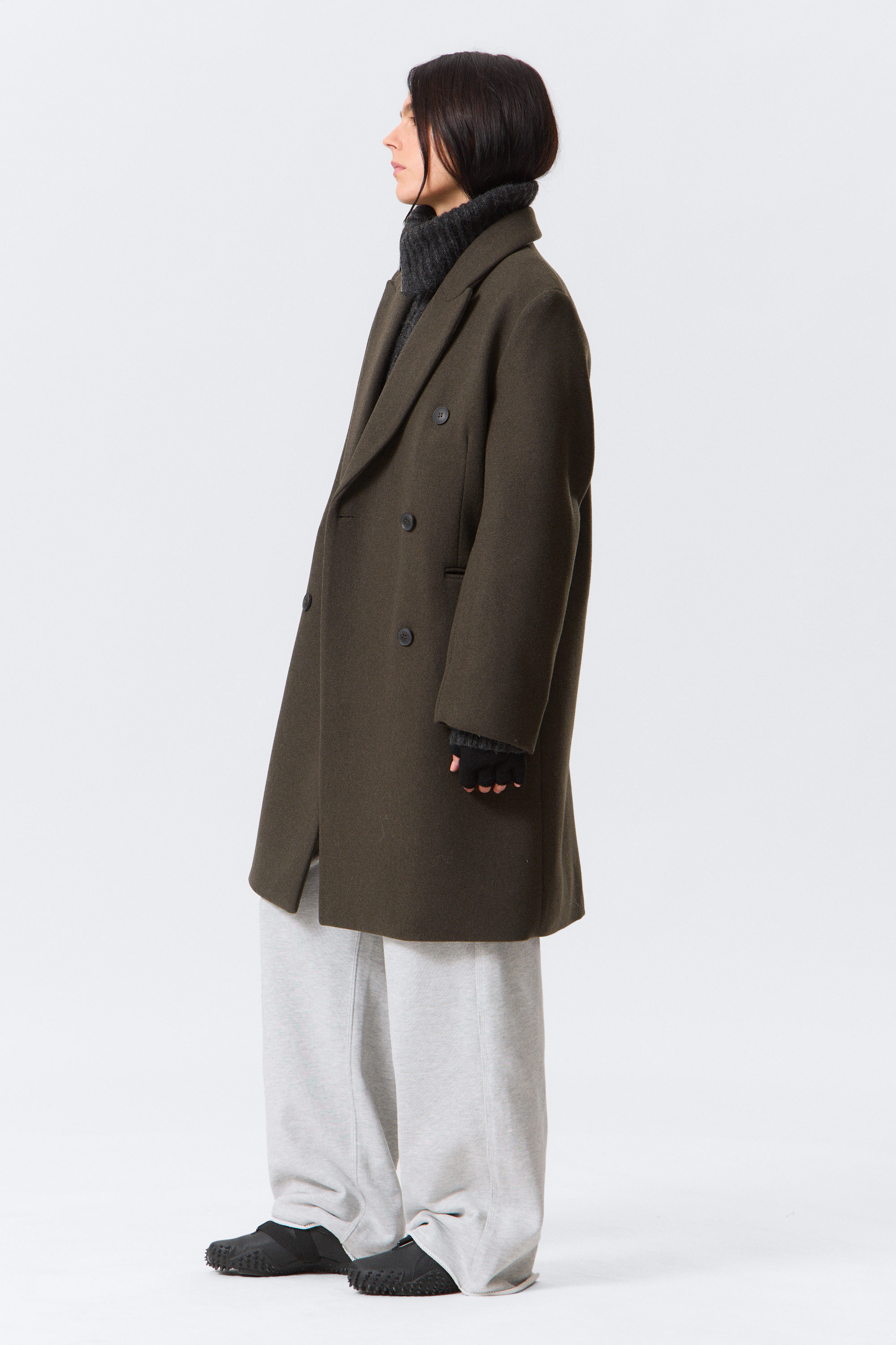 LOGAN KNEE-LENGTH WOOL-BLEND COAT - XNAUWBI