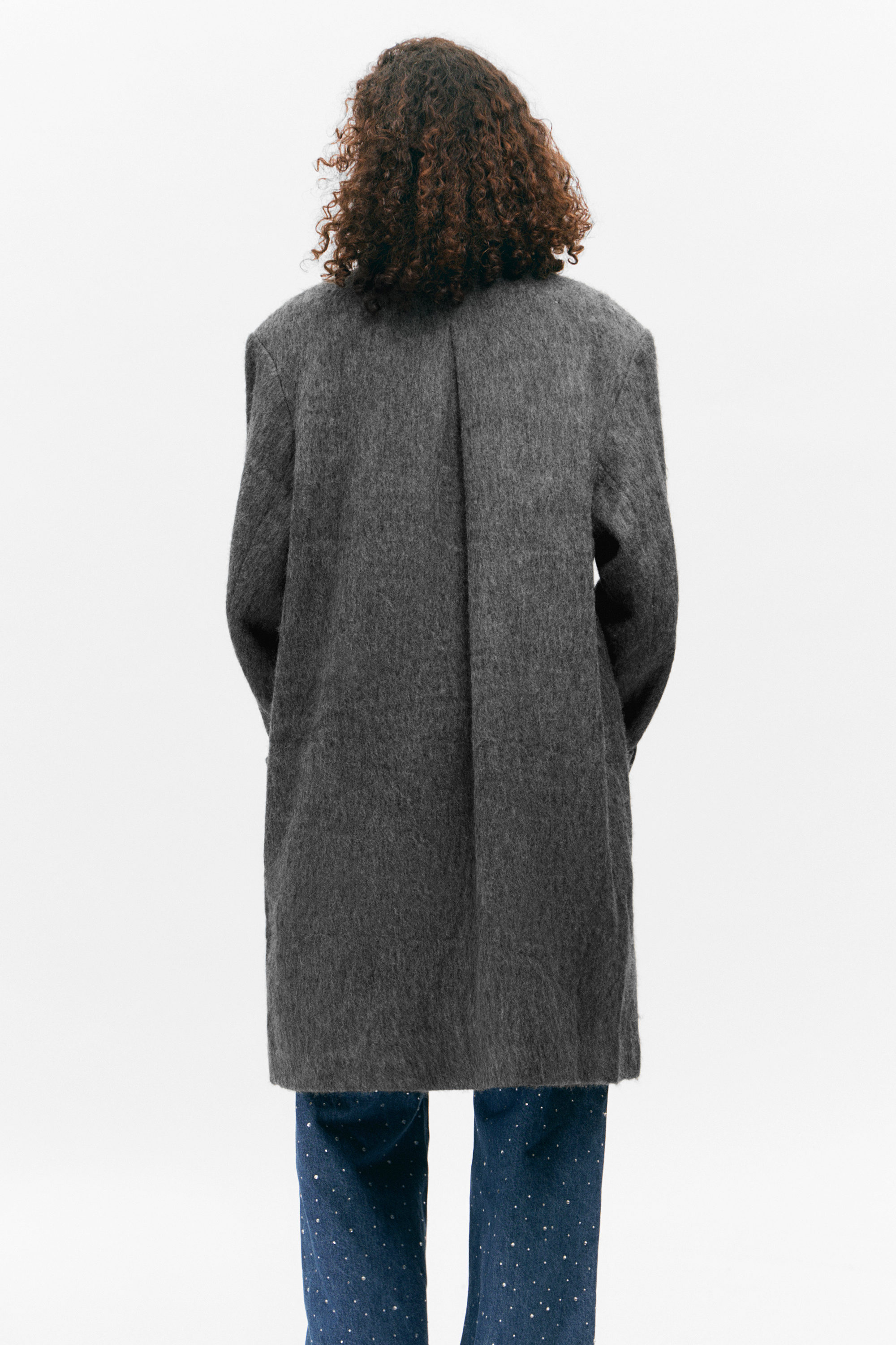 KNEE-LENGTH SINGLE-BREASTED COAT - XNAUWBI