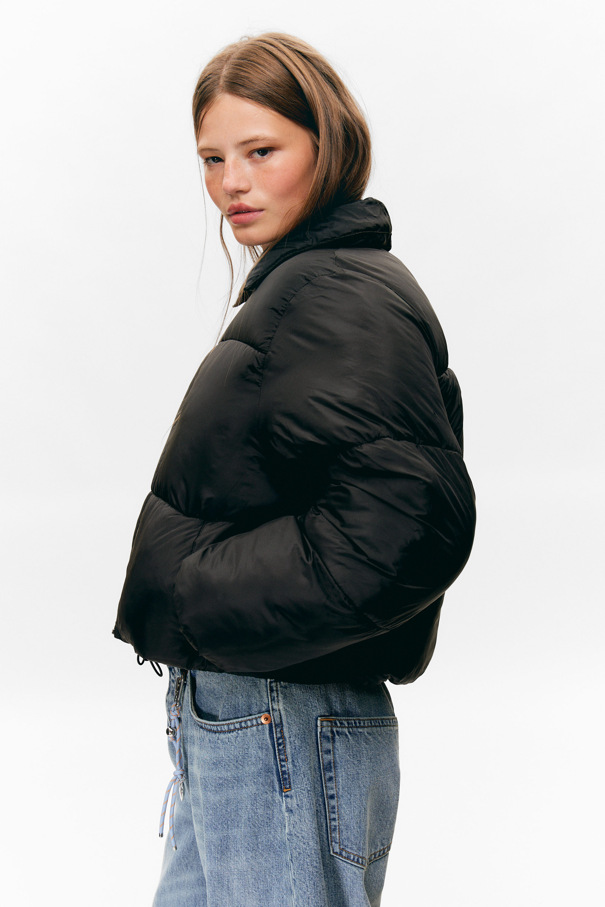 COLLARED PUFFER JACKET - XNAUWBI