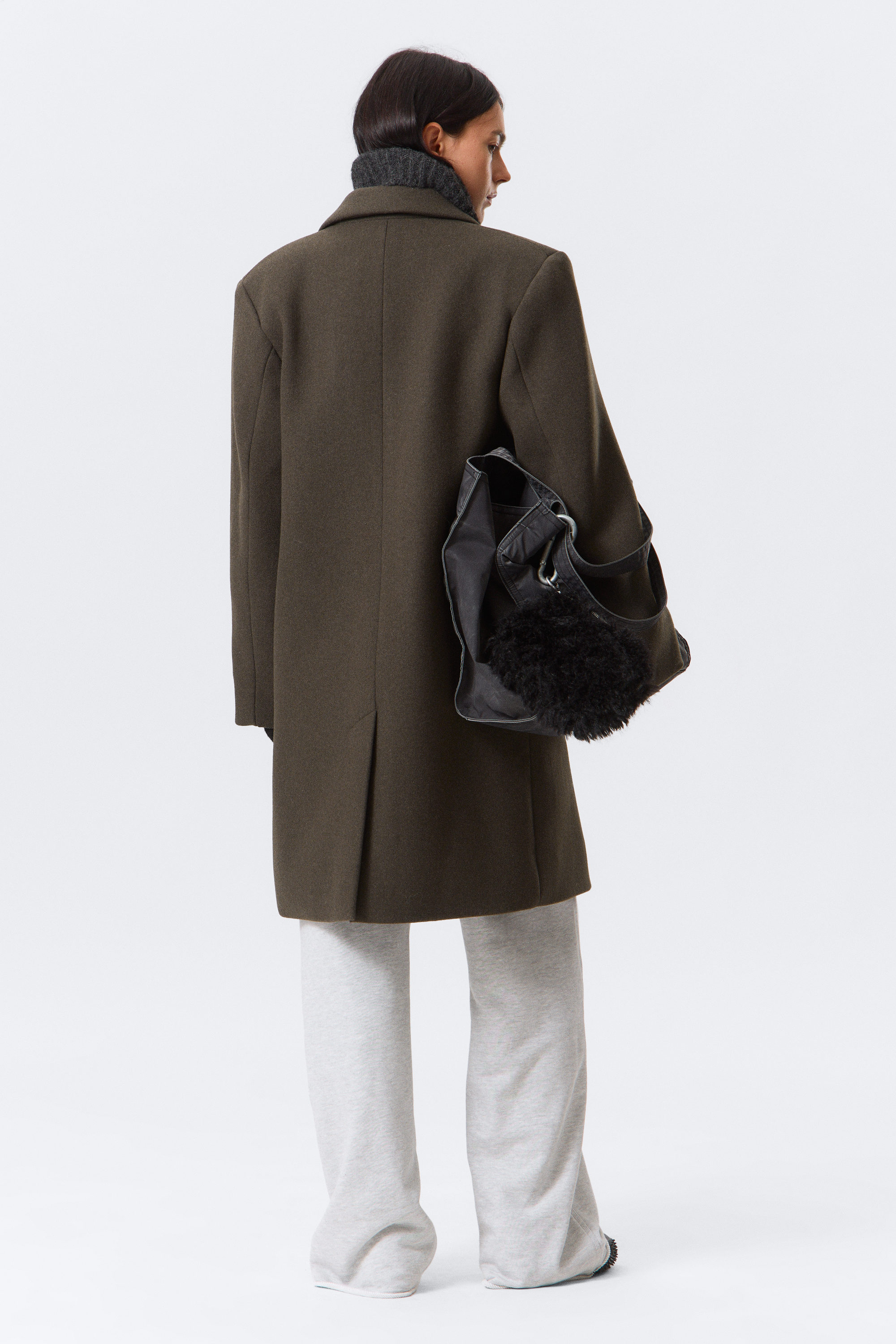 LOGAN KNEE-LENGTH WOOL-BLEND COAT - XNAUWBI