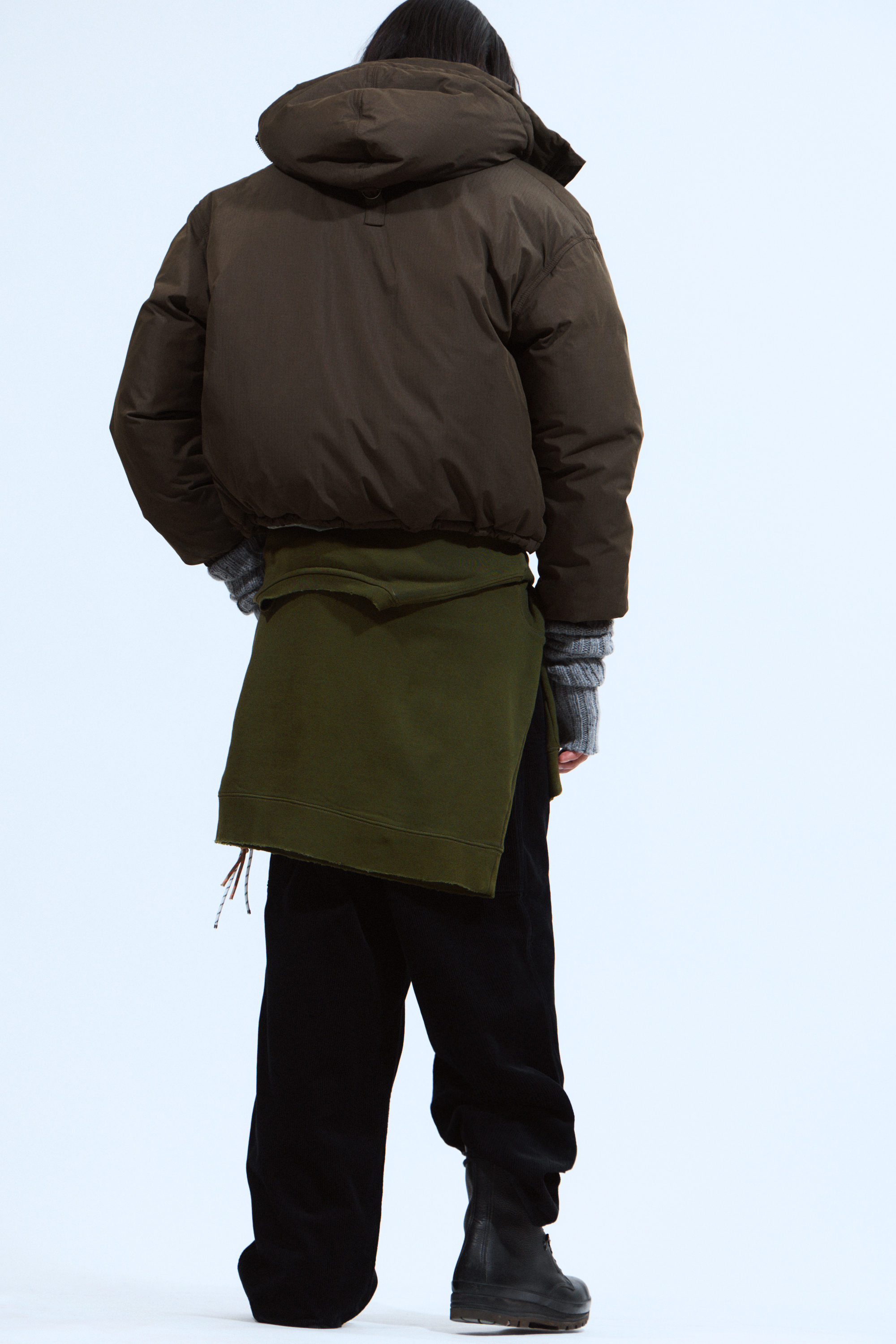 PADDED HOODED PUFFER JACKET - XNAUWBI