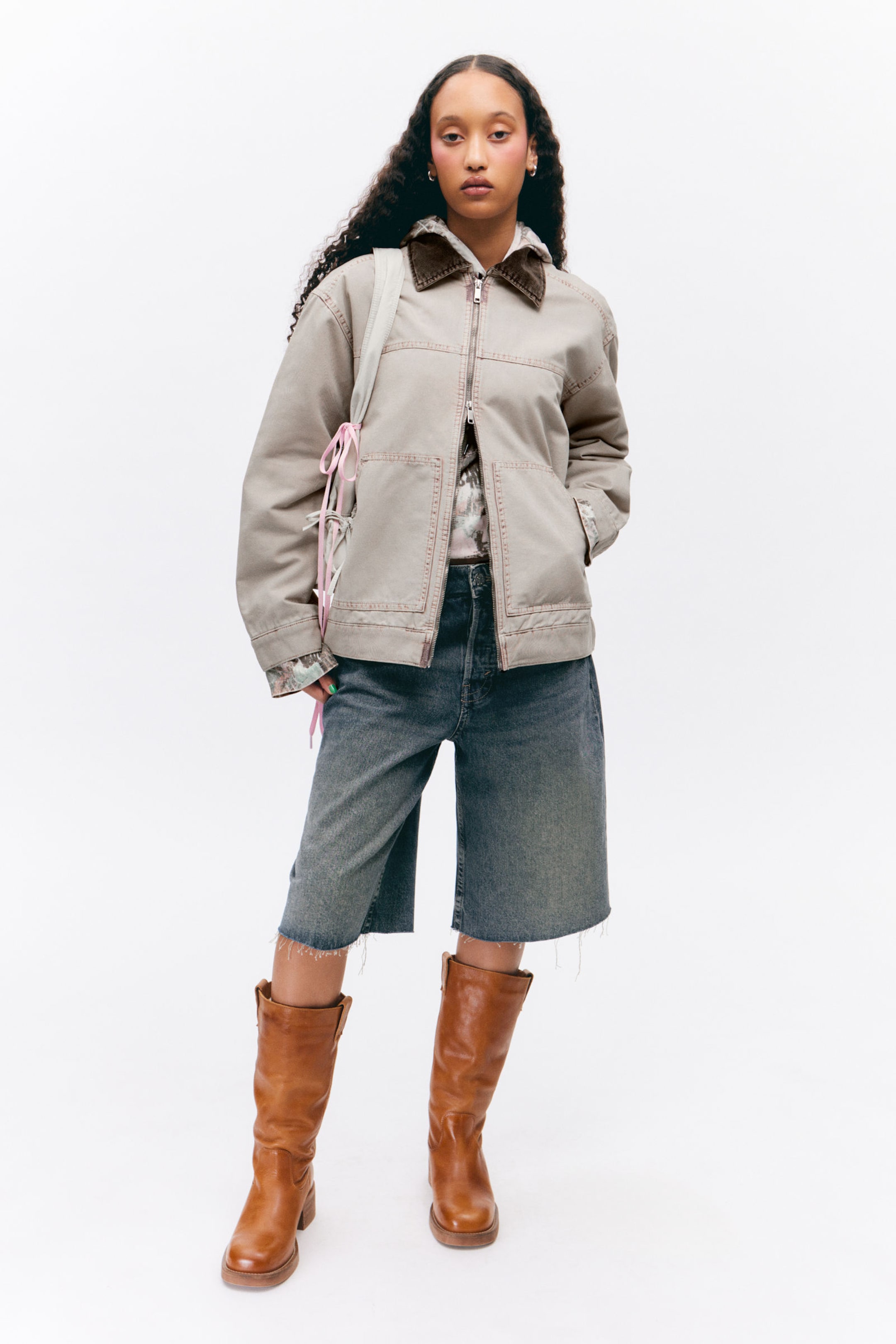 PADDED COTTON CANVAS JACKET - XNAUWBI