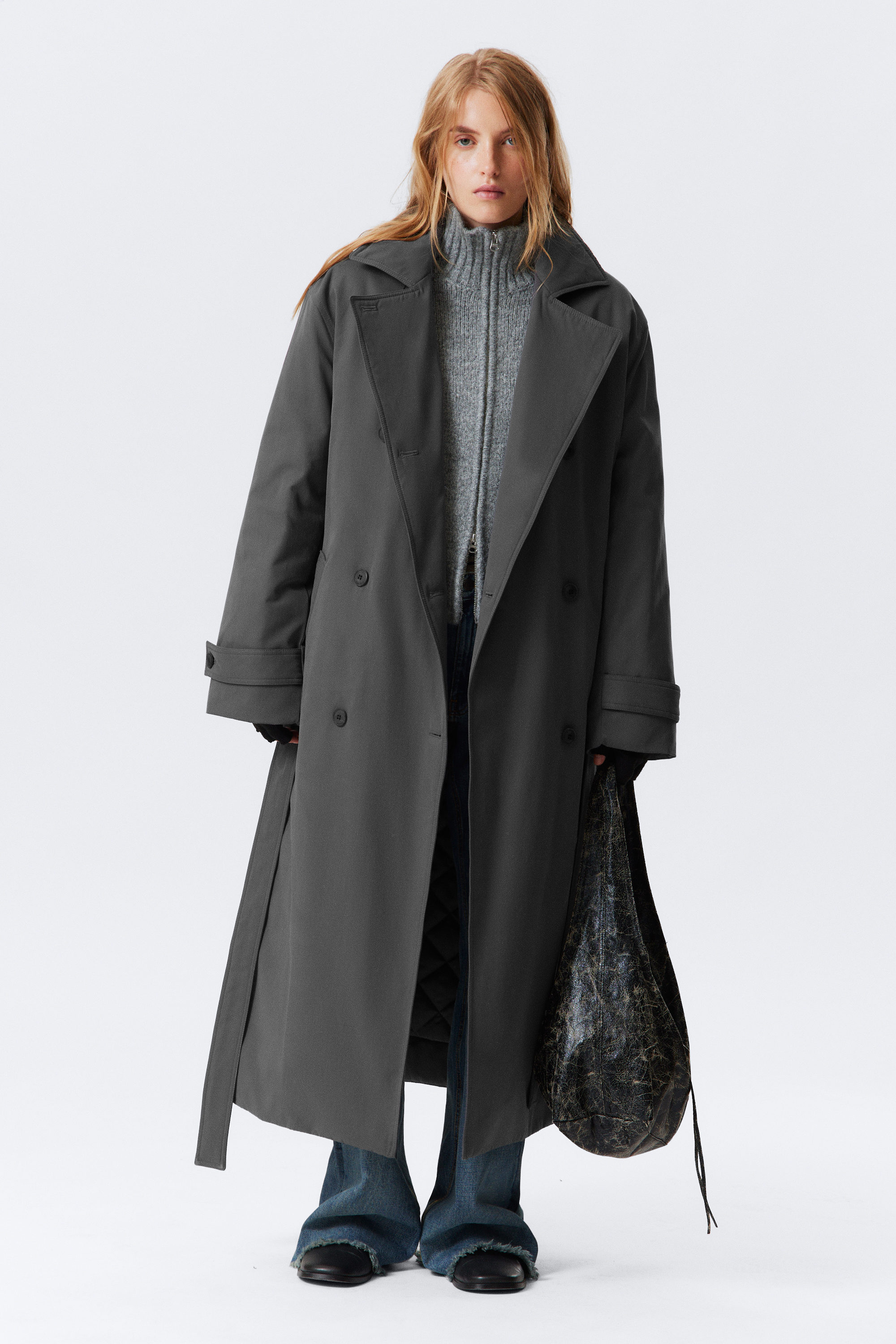 OVERSIZED PADDED TRENCH COAT - XNAUWBI