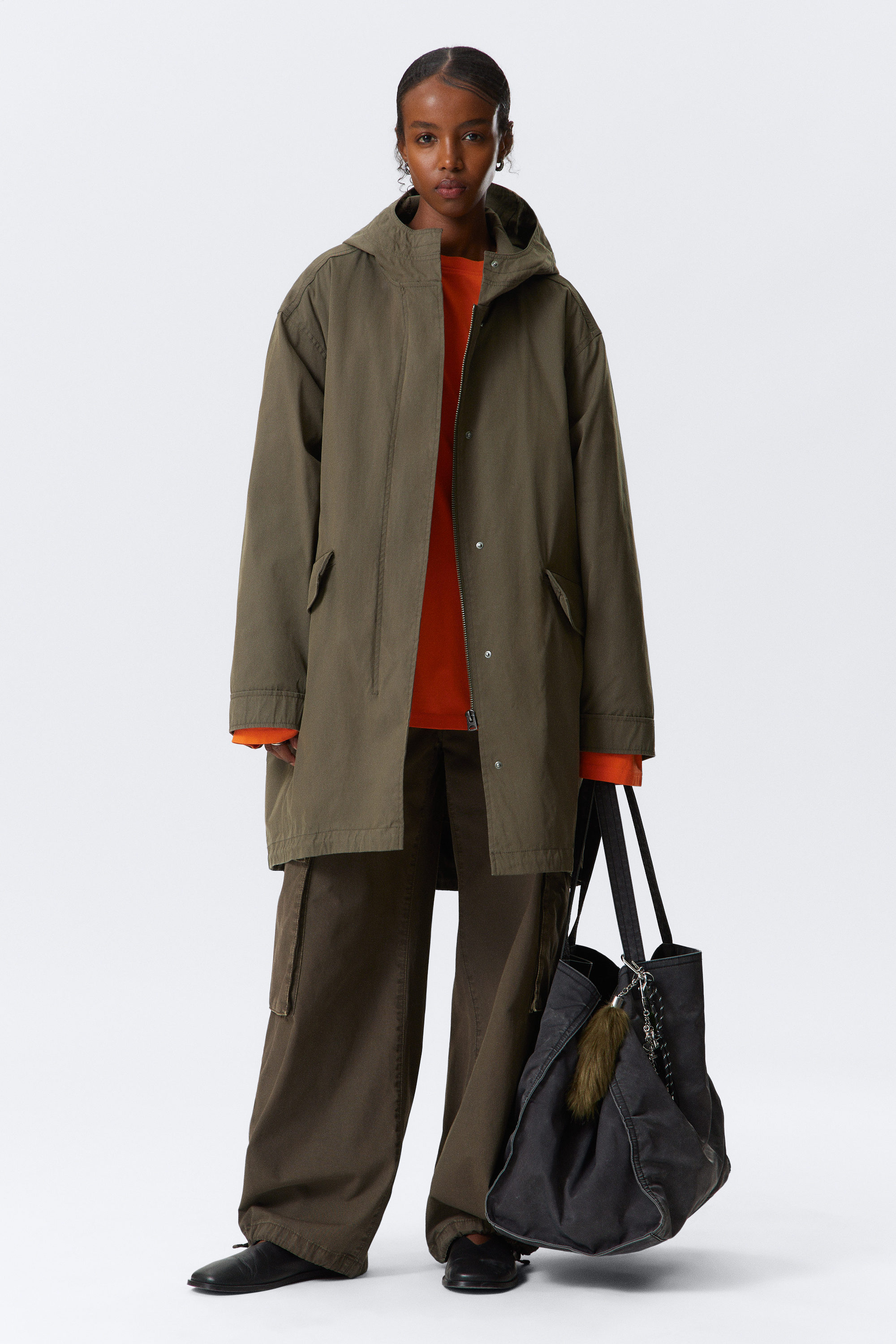 OVERSIZED PARKA WITH DETACHABLE LINING - XNAUWBI