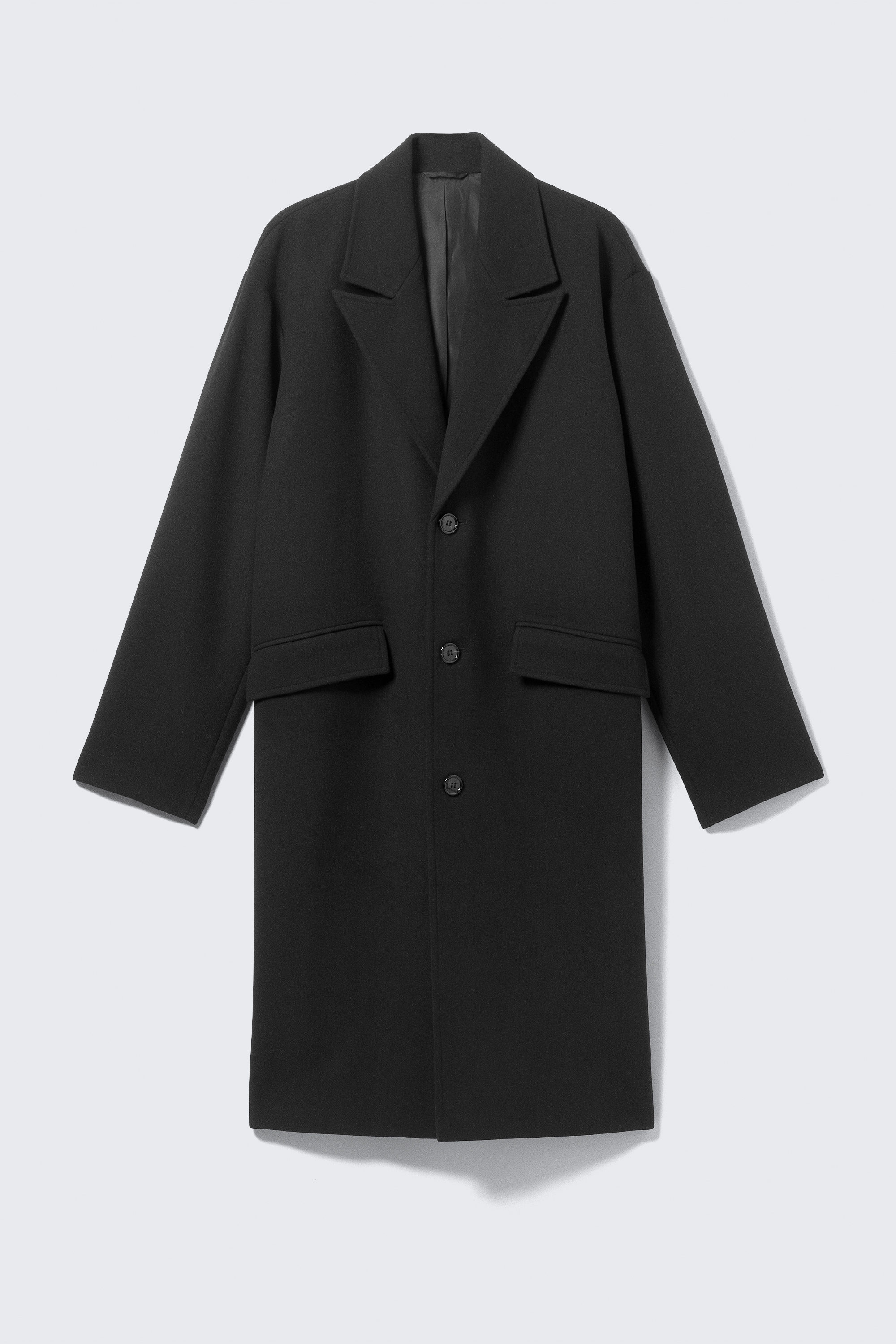 SINGLE BREASTED WOOL-BLEND COAT - XNAUWBI