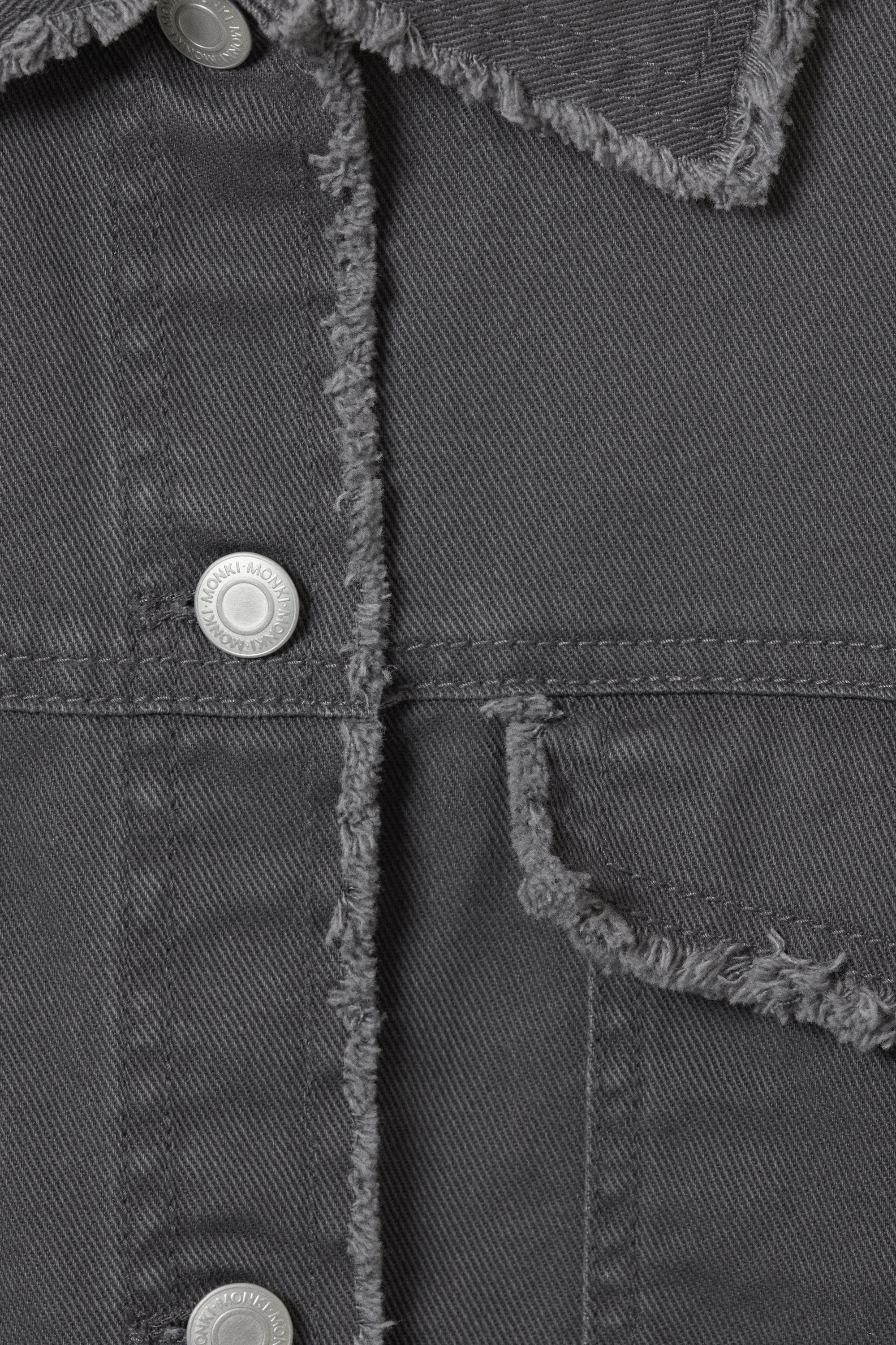 CROPPED BOXY TWILL JACKET - XNAUWBI