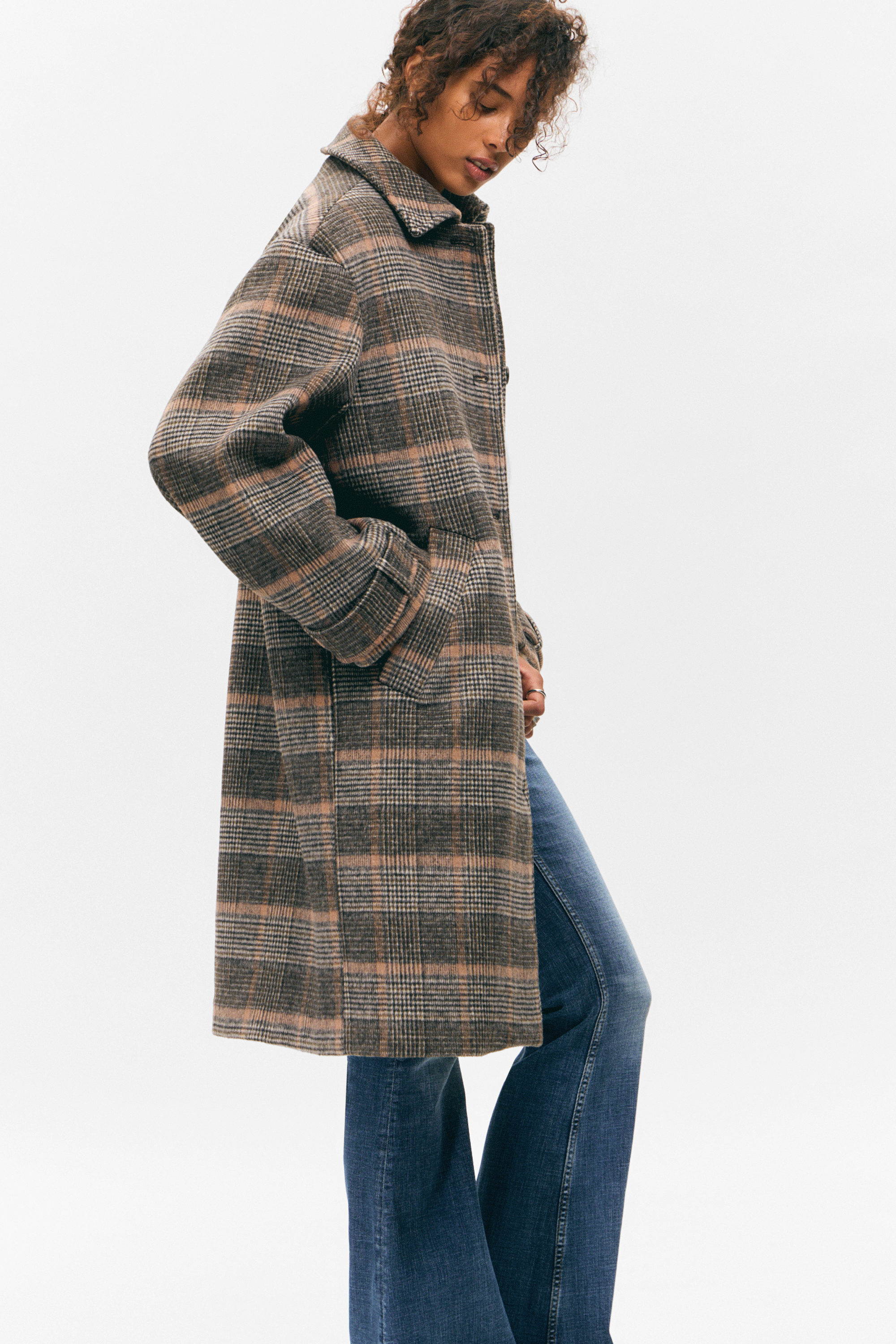 KNEE-LENGTH SINGLE-BREASTED COAT - XNAUWBI