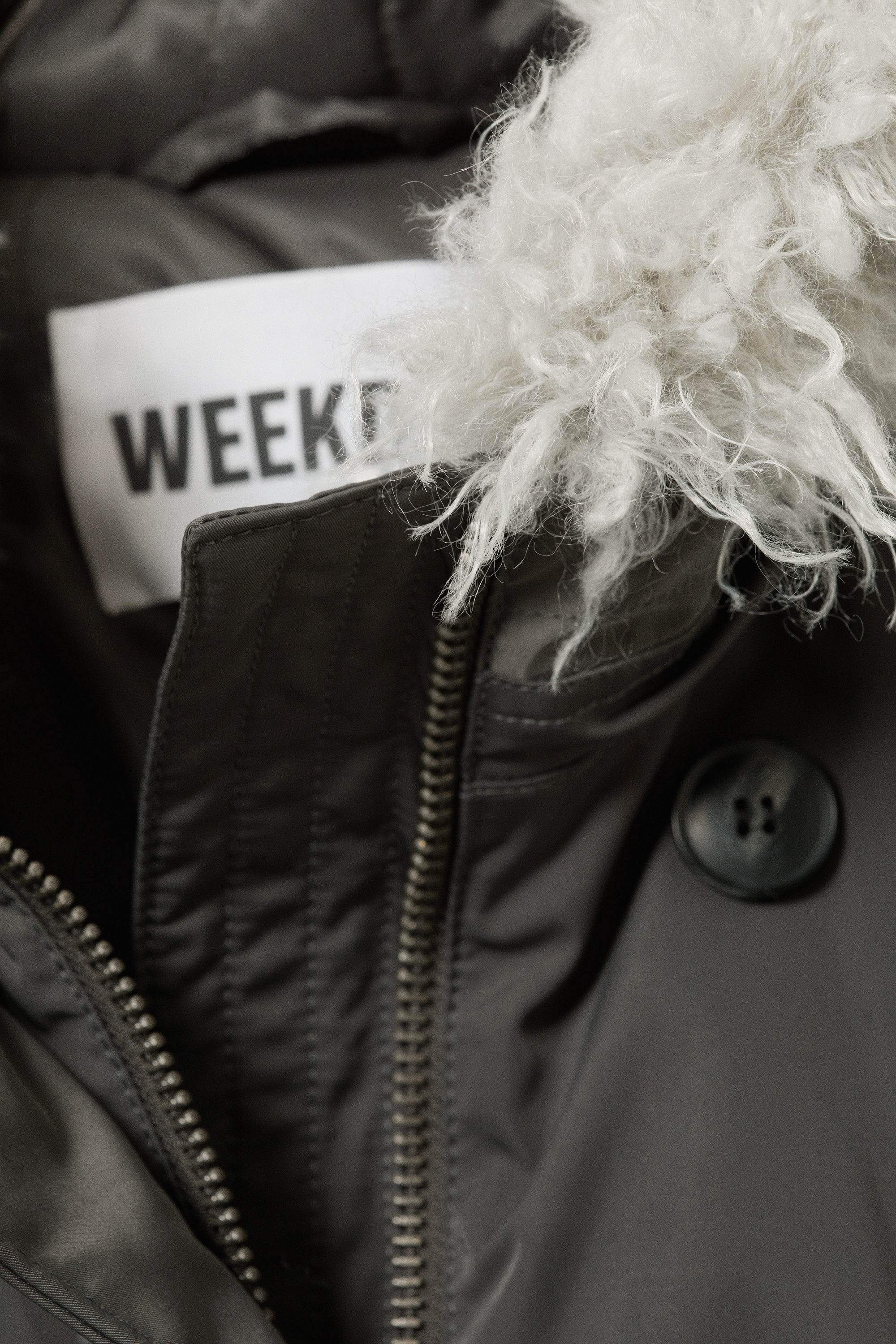 PADDED BOMBER PARKA WITH FAUX FUR TRIM - XNAUWBI