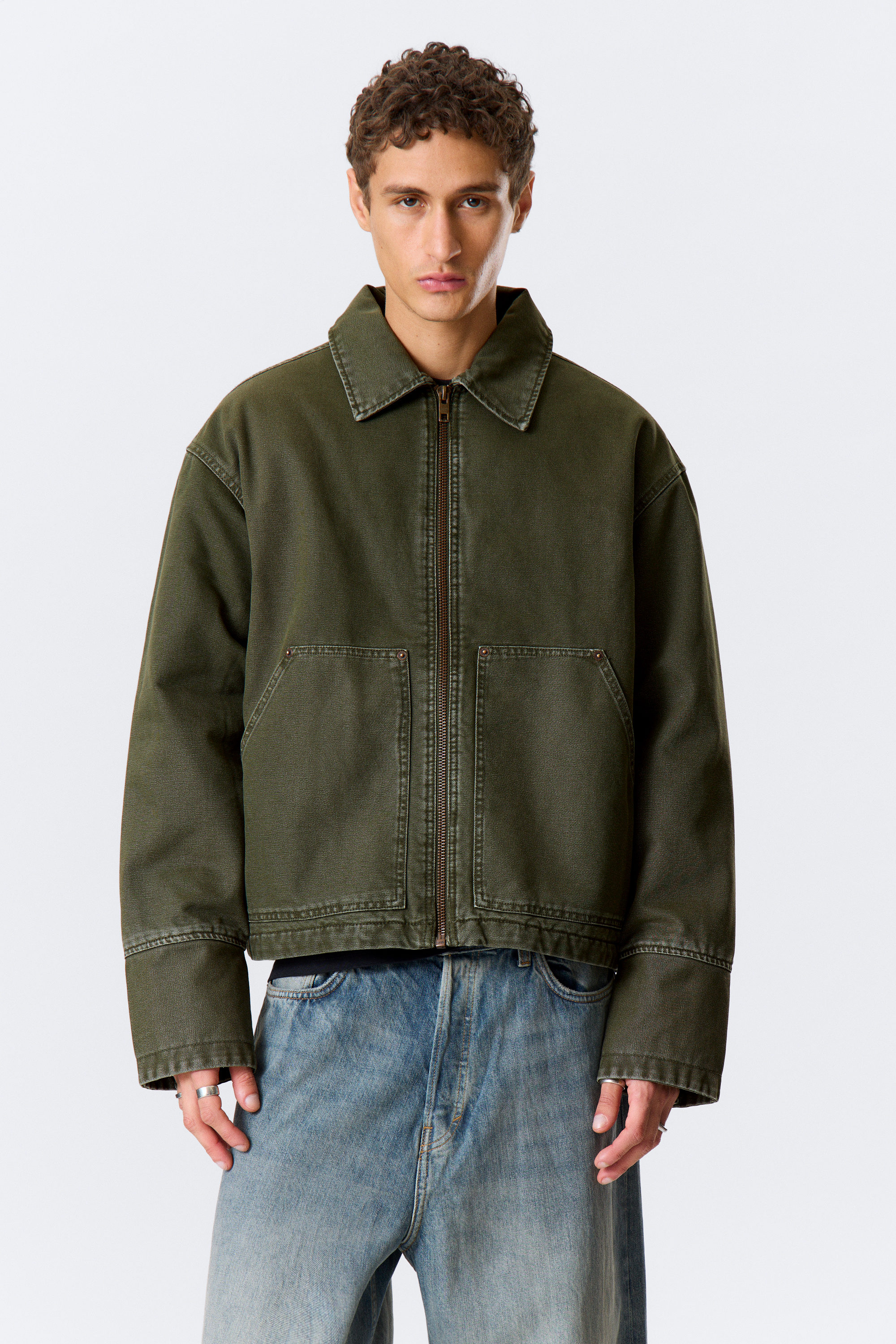RELAXED WASHED UTILITY JACKET - XNAUWBI