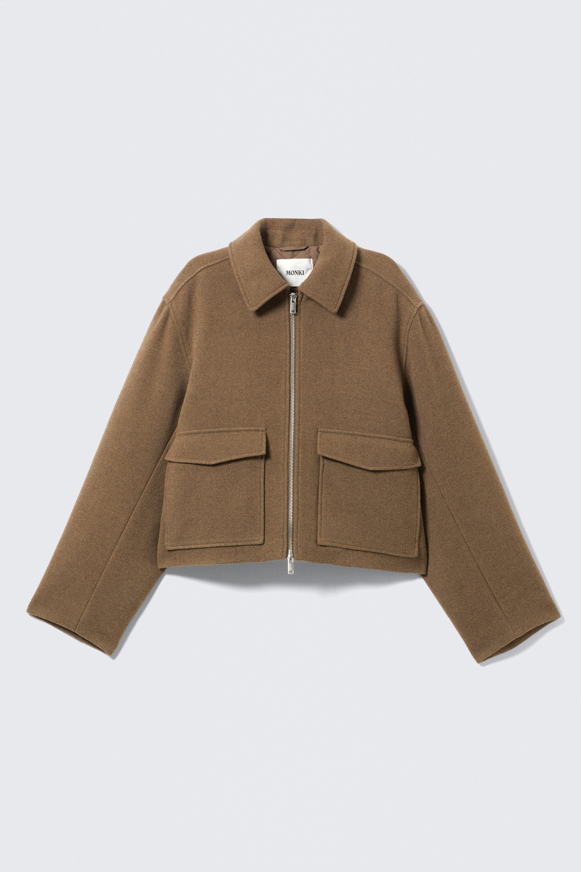 CROPPED BOXY ZIP JACKET - XNAUWBI