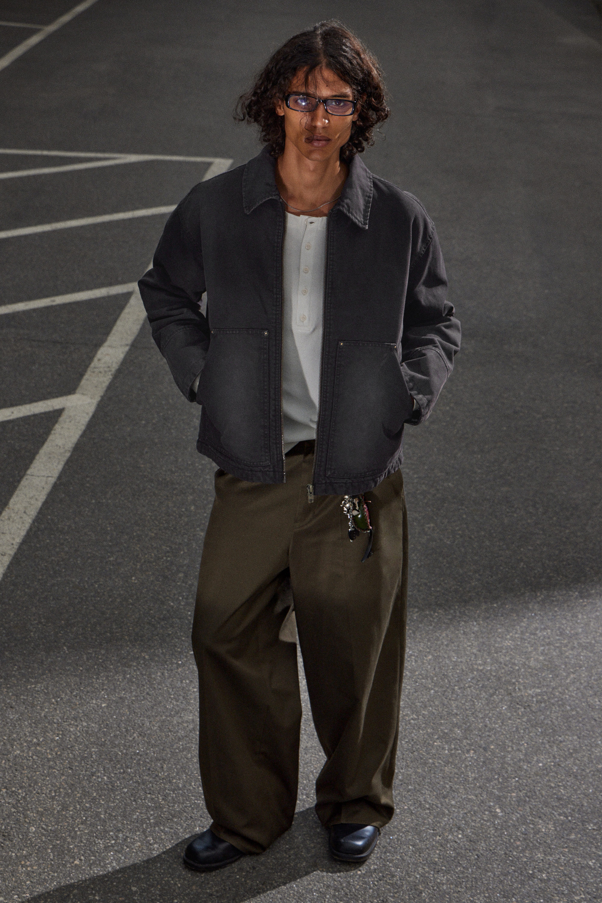 RELAXED WASHED UTILITY JACKET - XNAUWBI