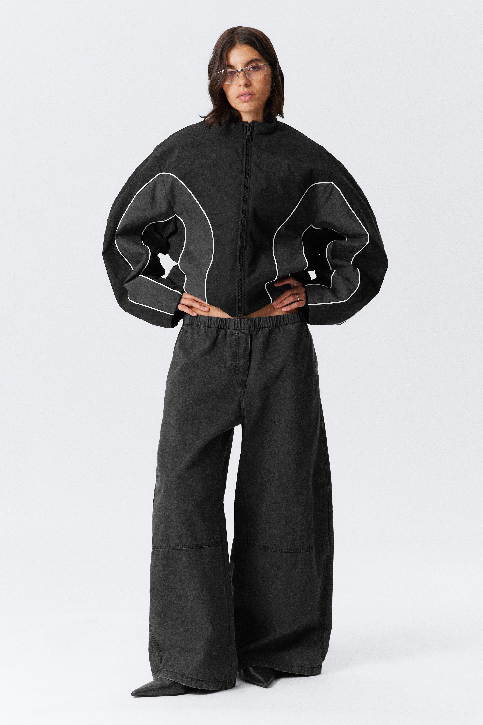 SPORTY PADDED COLOUR-BLOCK JACKET - XNAUWBI